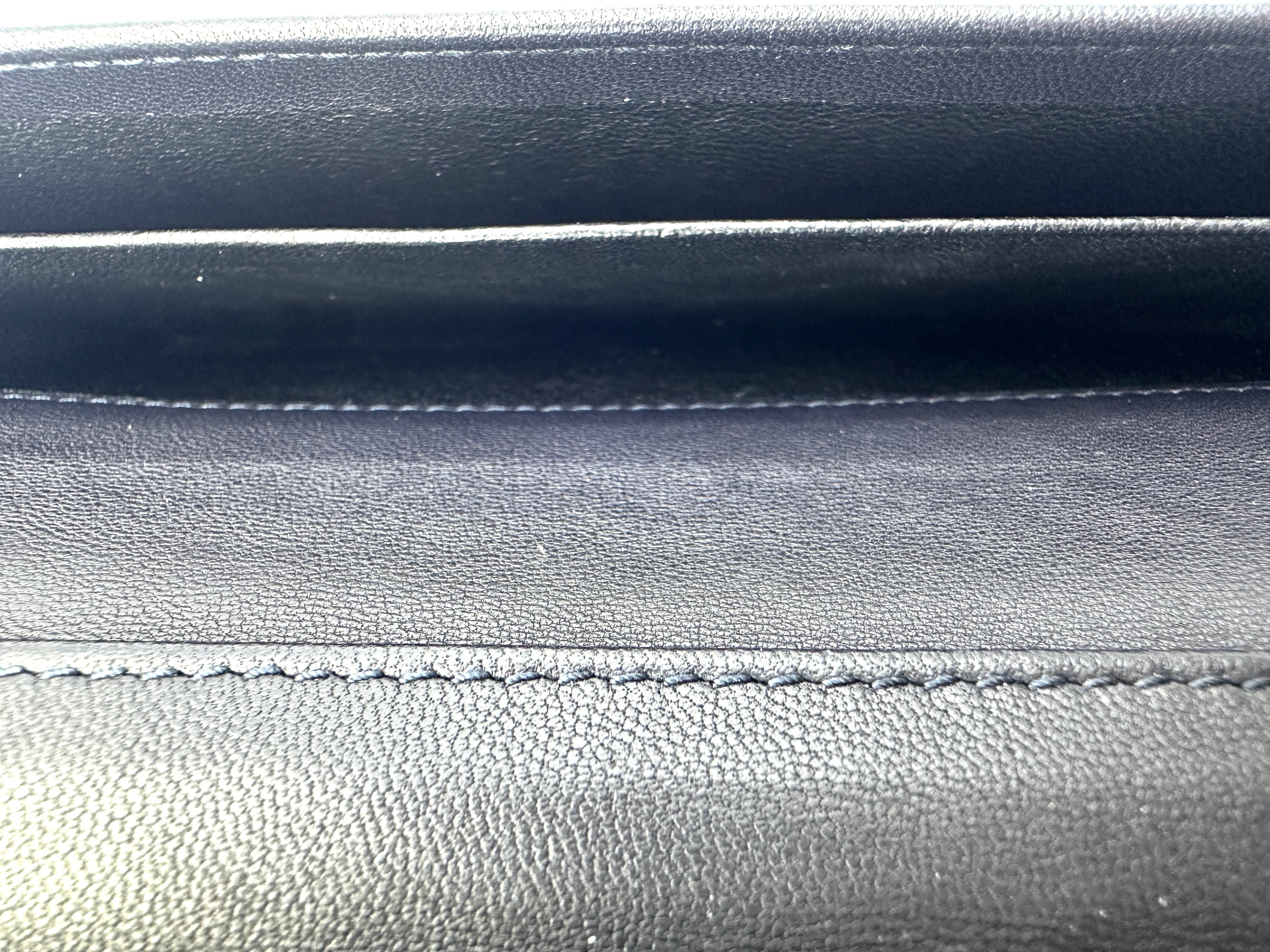 Bottega Veneta Black Intrecciato Weave Leather Long Wallet BV117