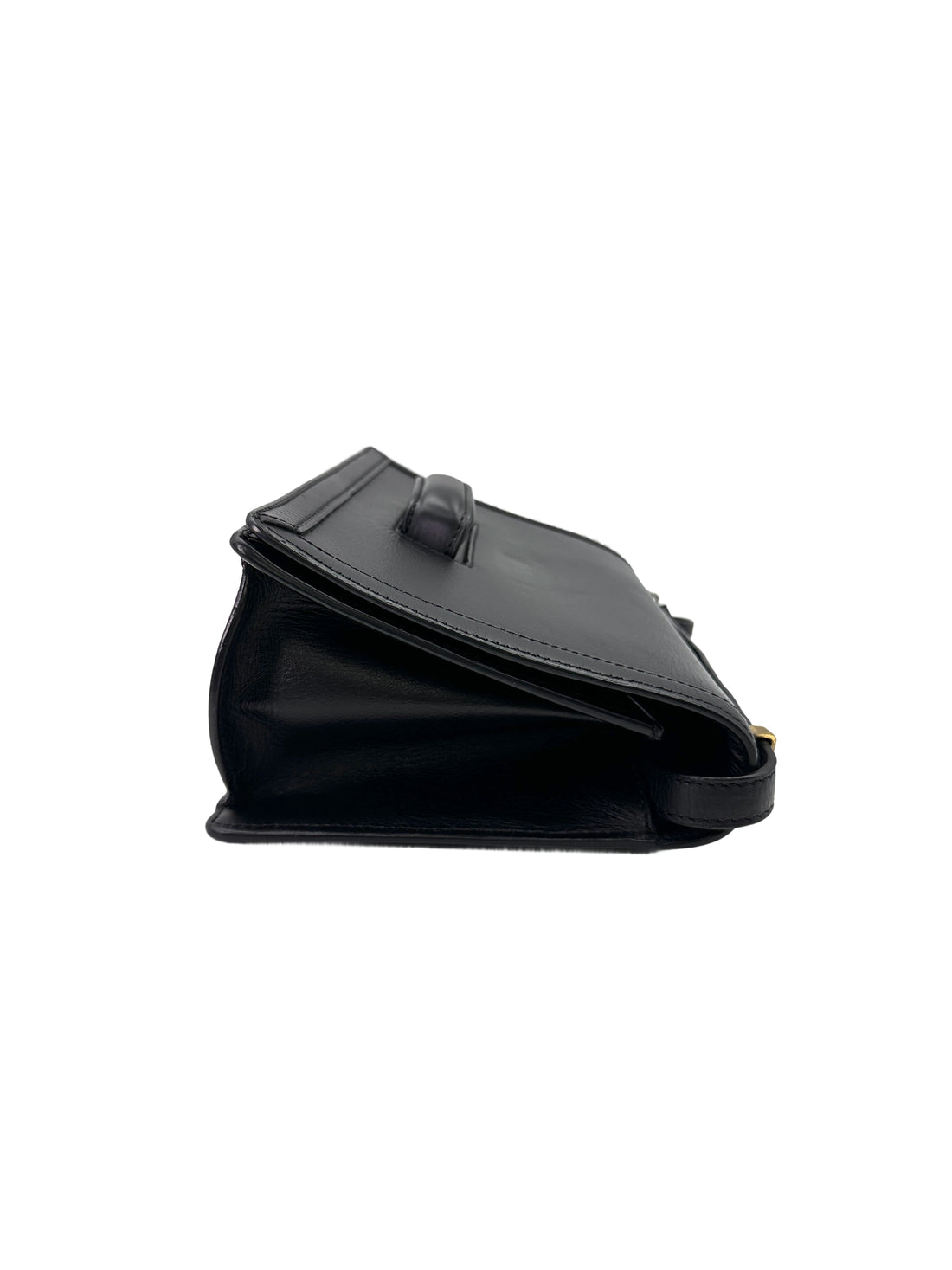 Loewe Barcelona Black Leather Medium Size Shoulder Bag LW79