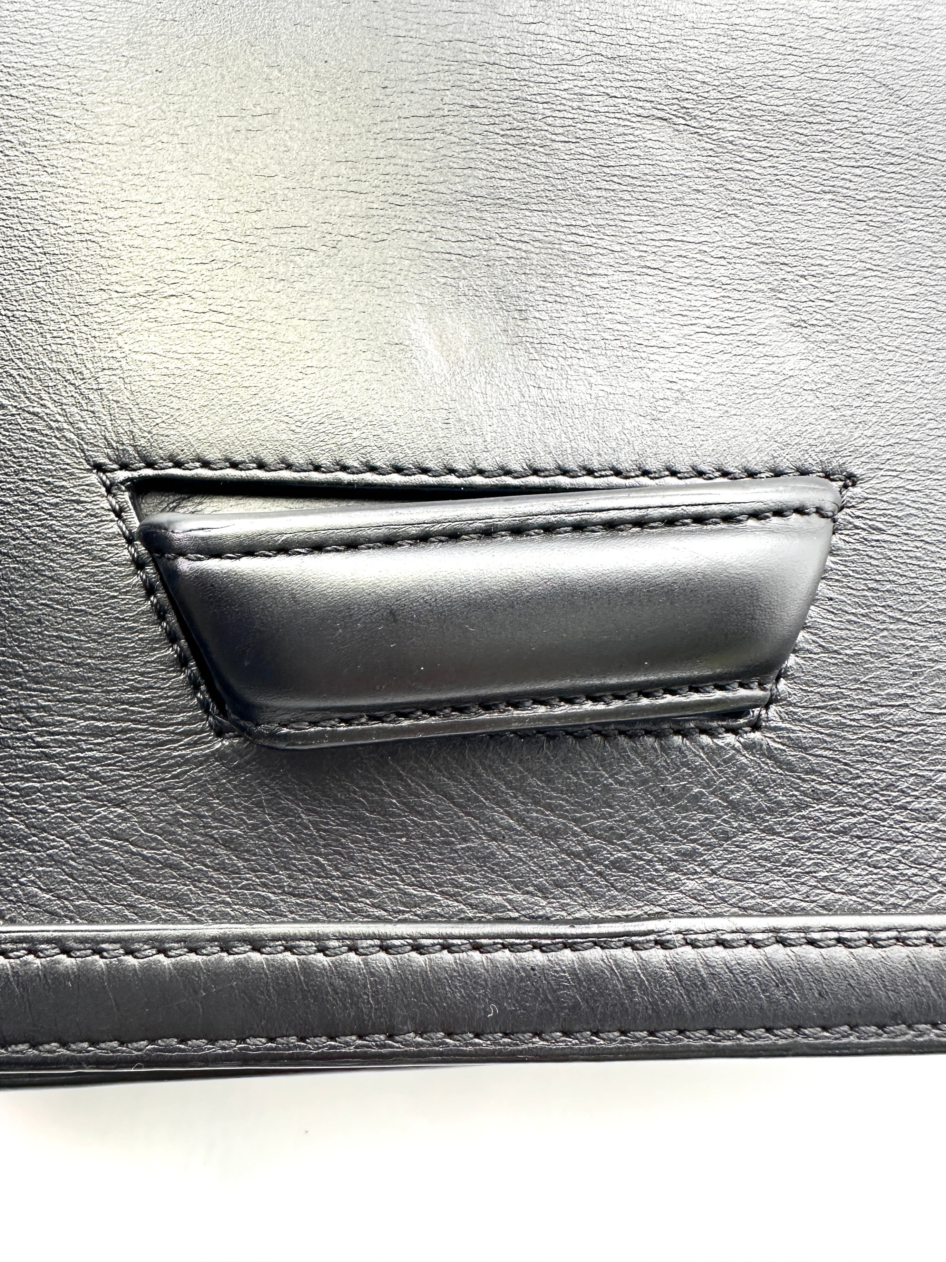 Loewe Barcelona Black Leather Medium Size Shoulder Bag LW79