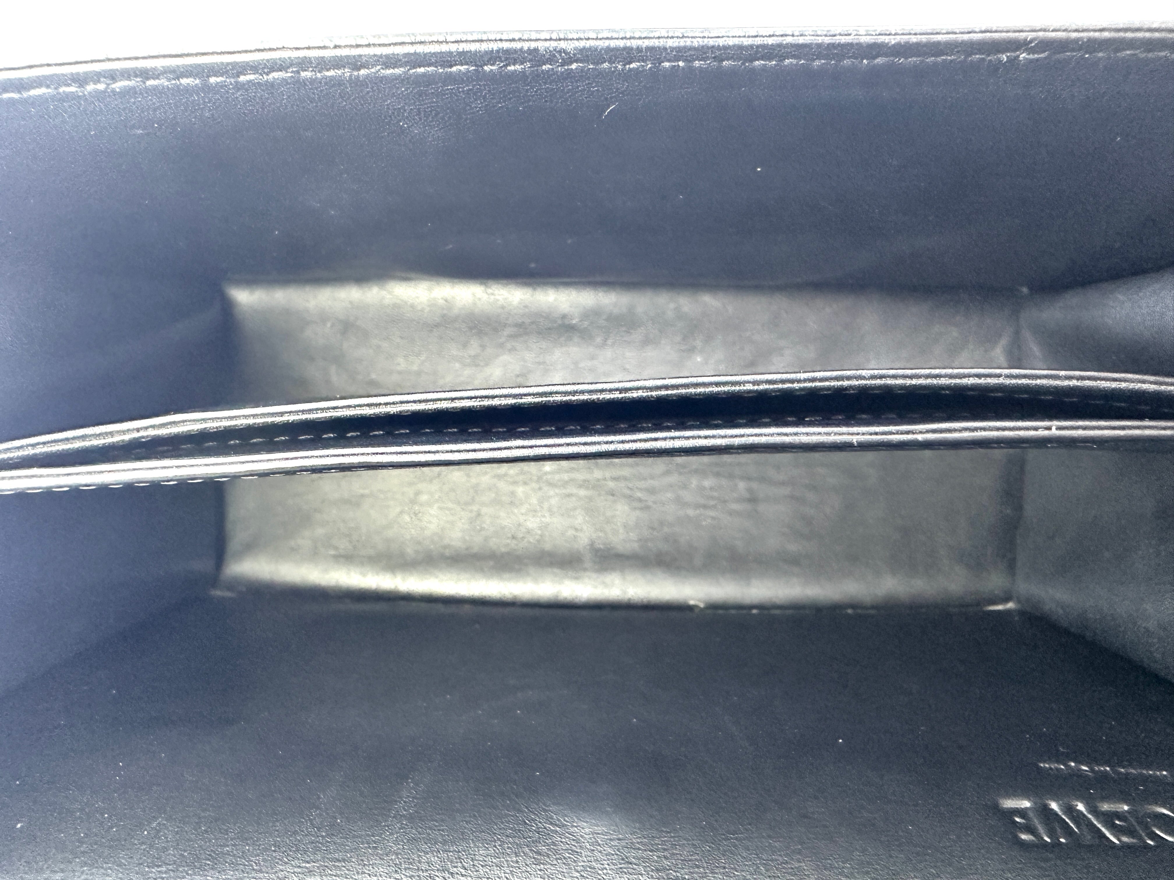 Loewe Barcelona Black Leather Medium Size Shoulder Bag LW79
