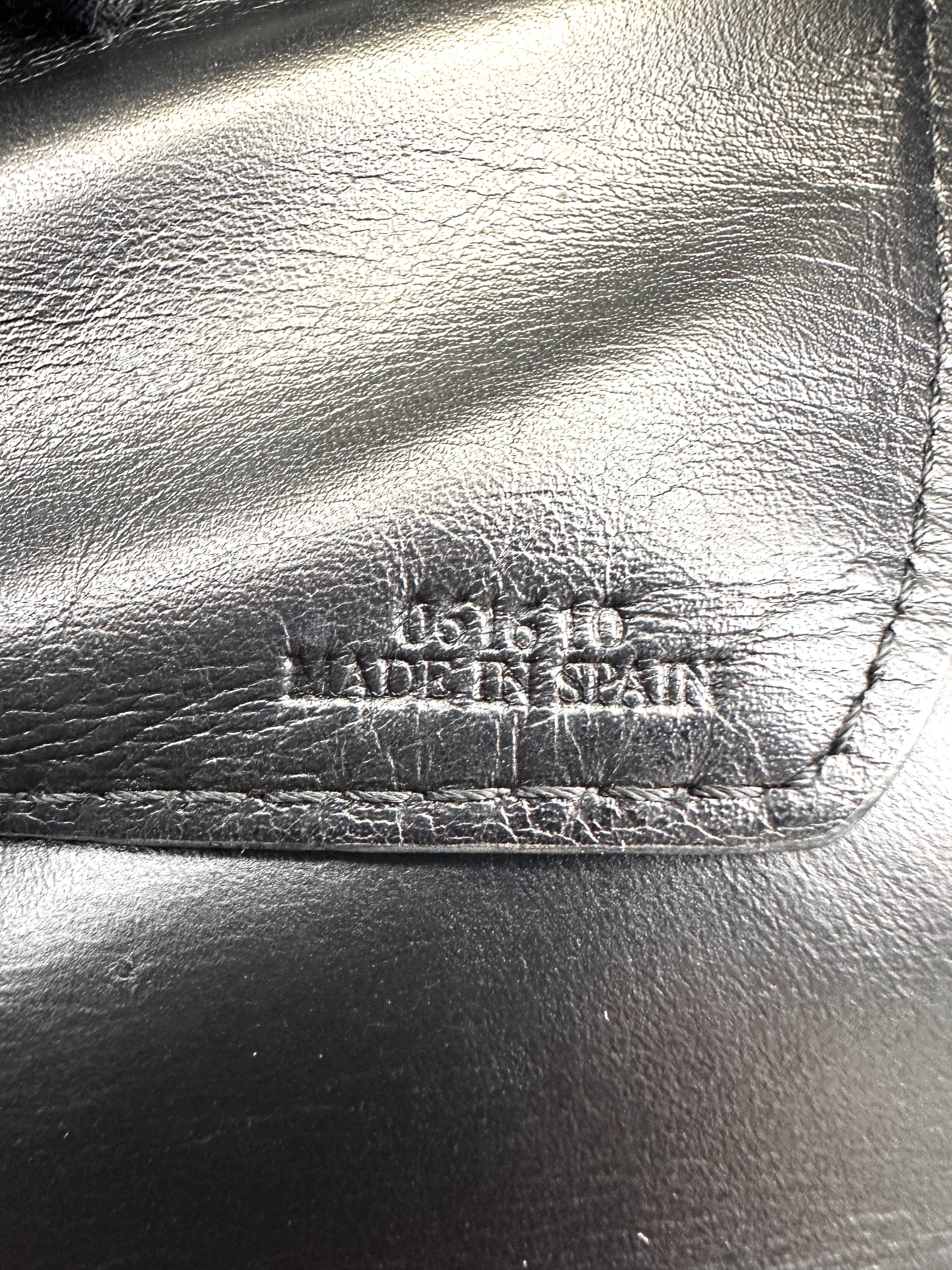 Loewe Barcelona Black Leather Medium Size Shoulder Bag LW79