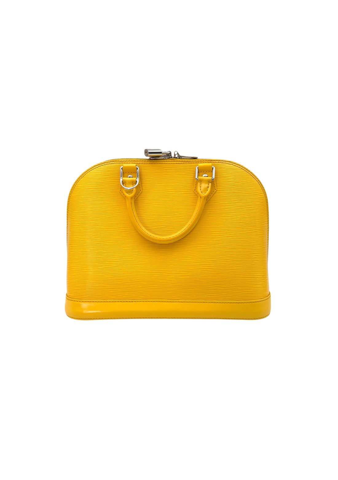 Louis Vuitton Alma PM Yellow Epi Leather Handle Bag LV2326