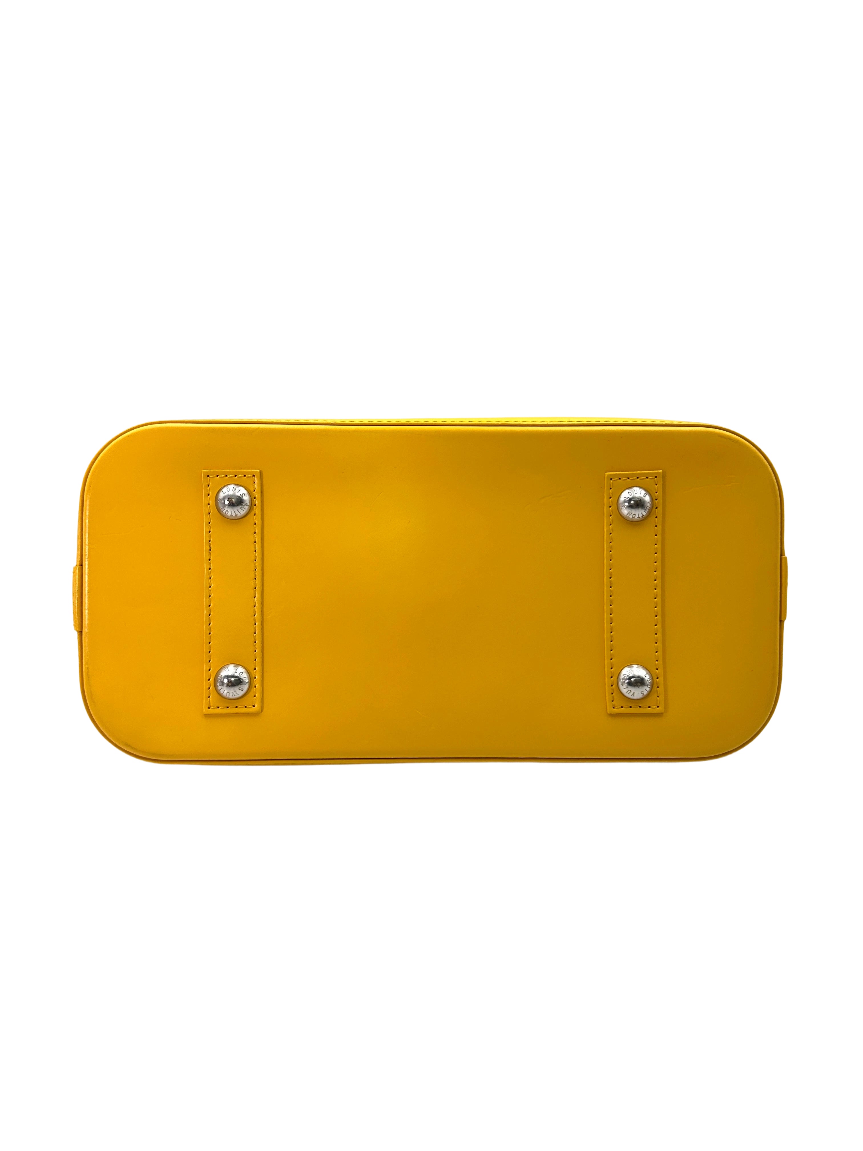 Louis Vuitton Alma PM Yellow Epi Leather Handle Bag LV2326