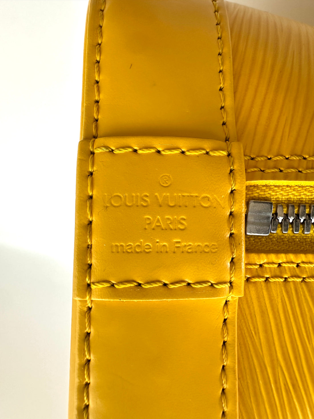 Louis Vuitton Alma PM Yellow Epi Leather Handle Bag LV2326