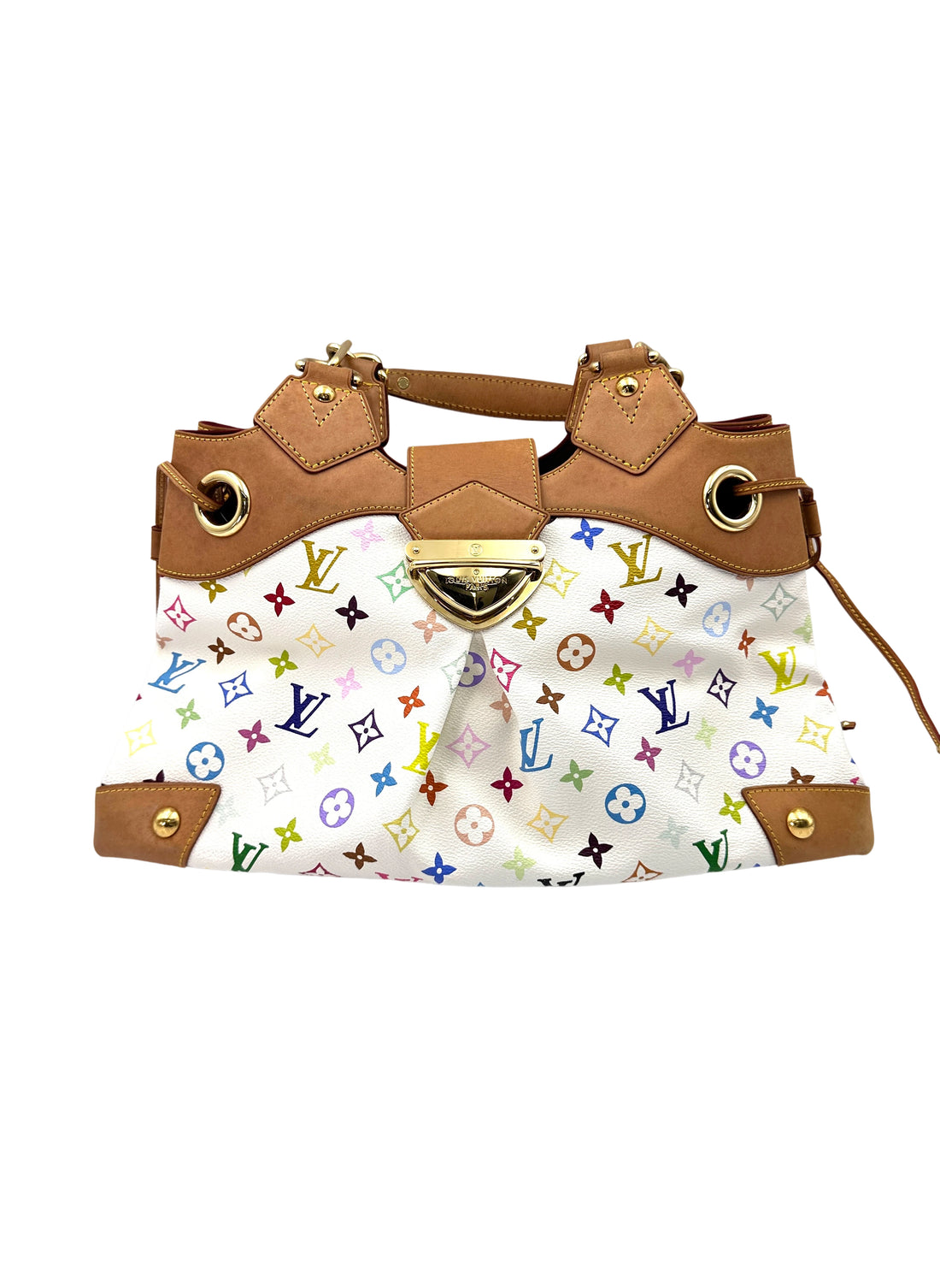 Louis Vuitton x Takashi Murakami Ursula White Multicolor Monogram Handle Bag LV2325