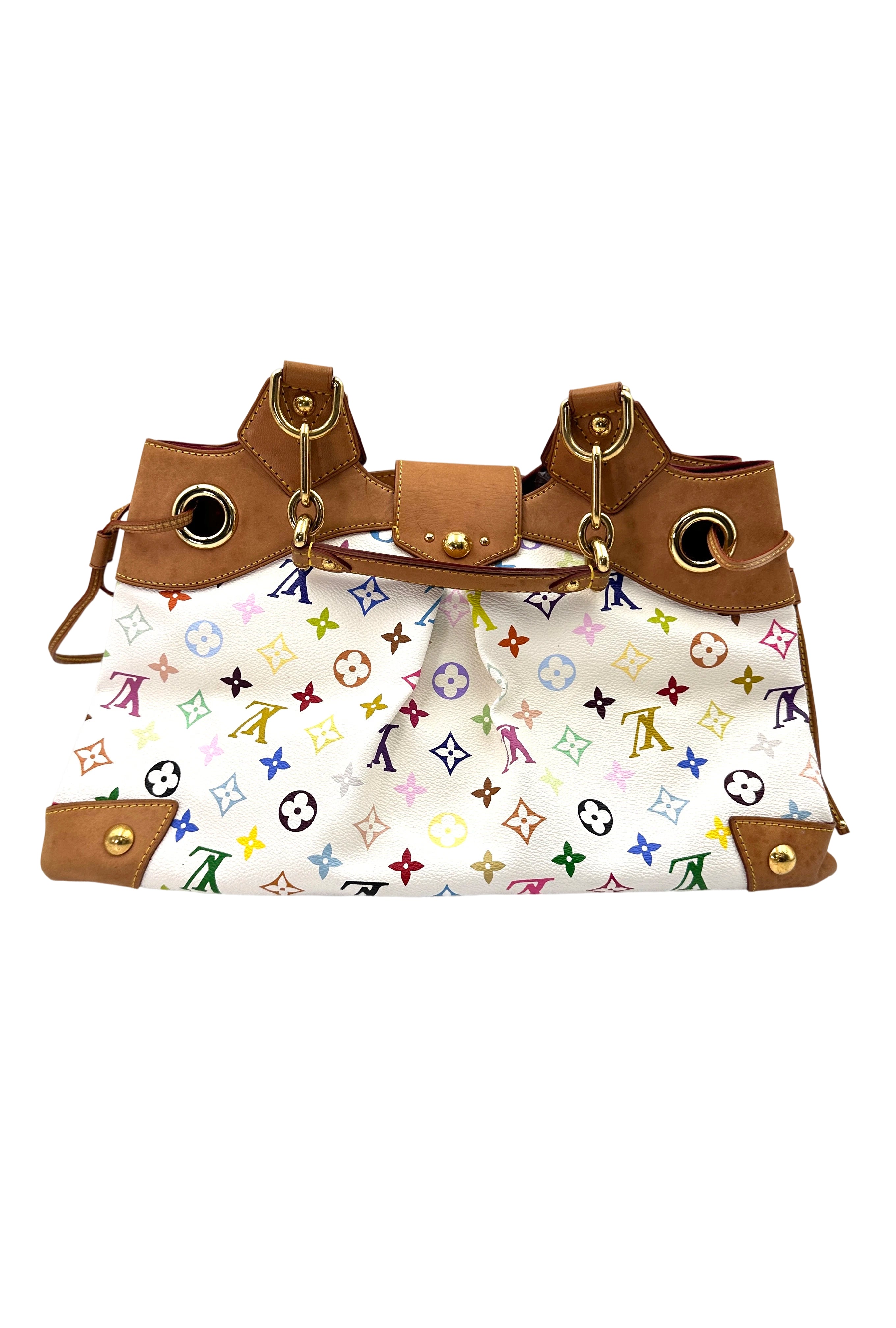 Louis Vuitton x Takashi Murakami Ursula White Multicolor Monogram Handle Bag LV2325