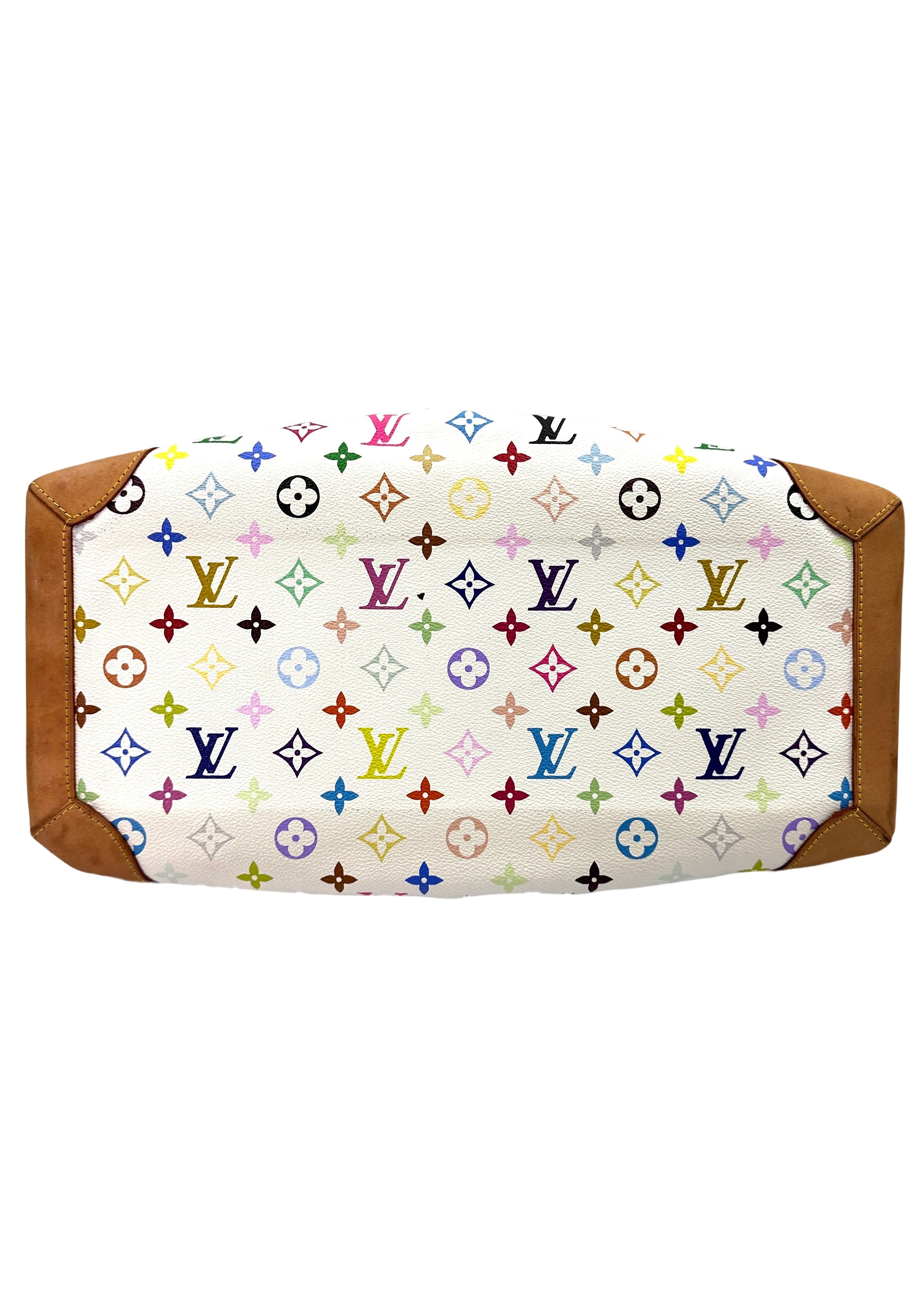 Louis Vuitton x Takashi Murakami Ursula White Multicolor Monogram Handle Bag LV2325