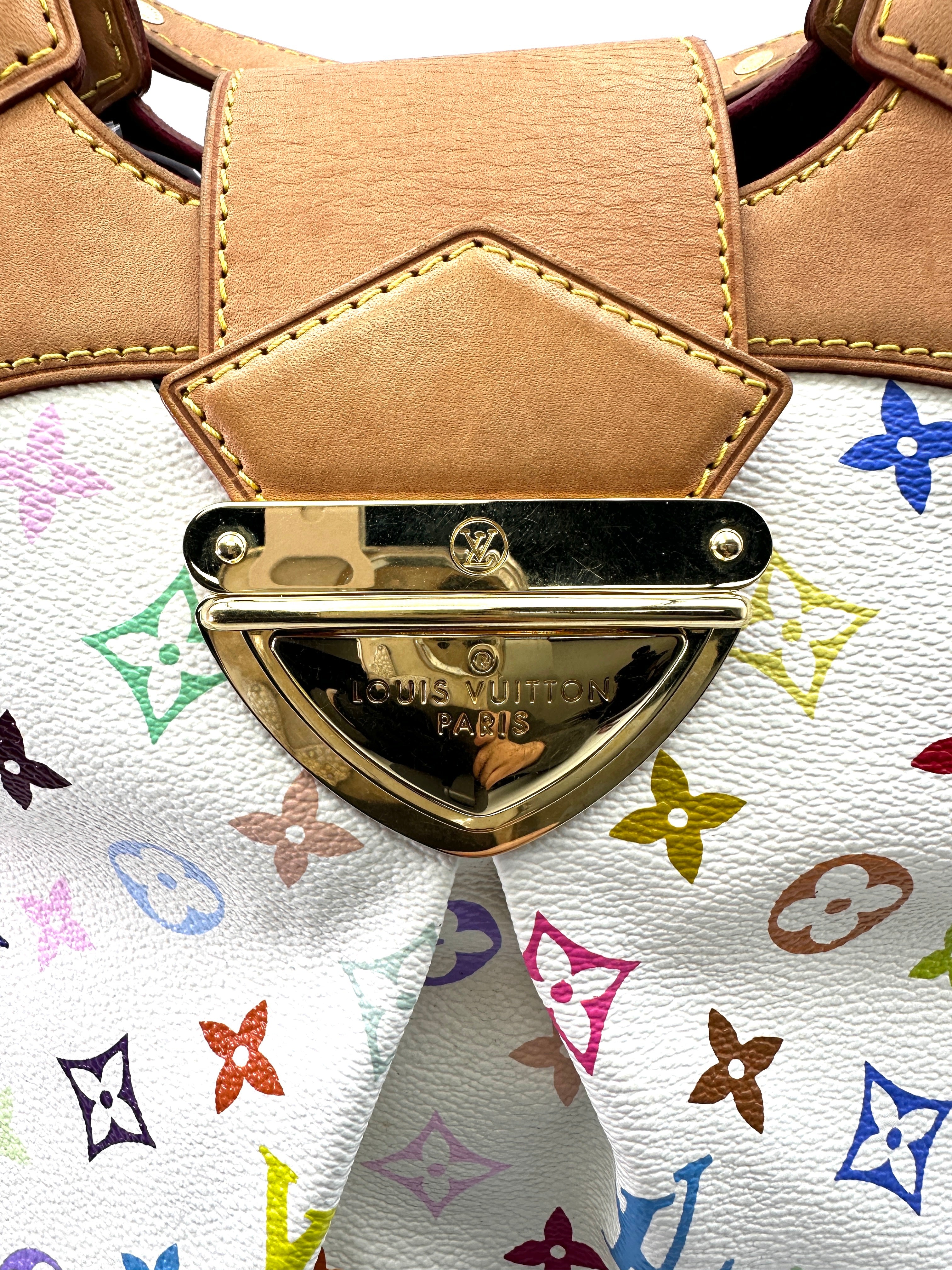Louis Vuitton x Takashi Murakami Ursula White Multicolor Monogram Handle Bag LV2325
