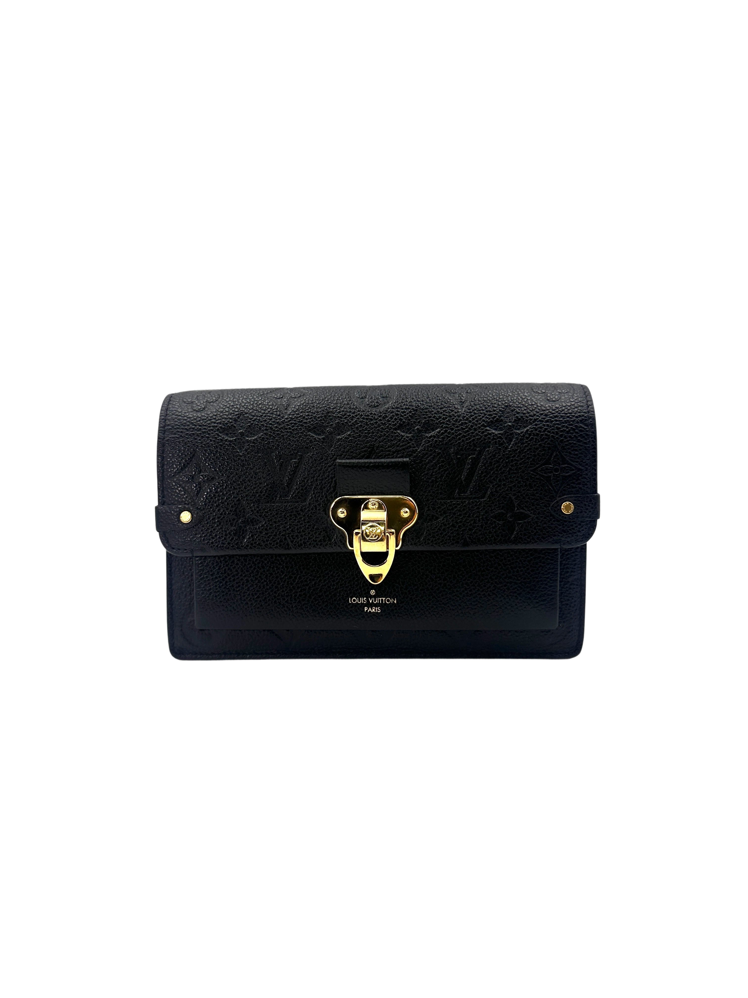 Louis Vuitton Vavin Black Monogram Empreinte Leather Shoulder Bag LV2328
