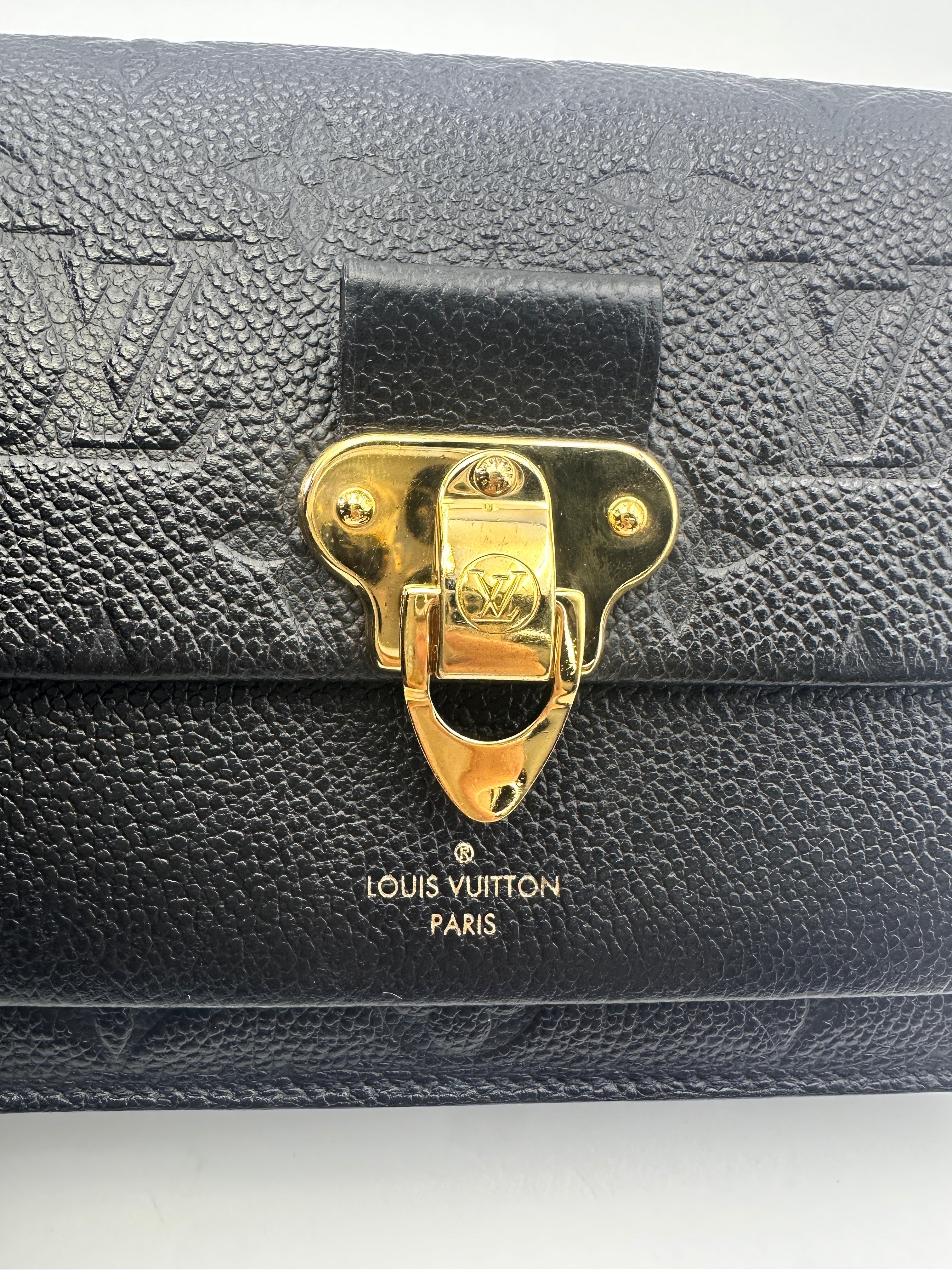Louis Vuitton Vavin Black Monogram Empreinte Leather Shoulder Bag LV2328