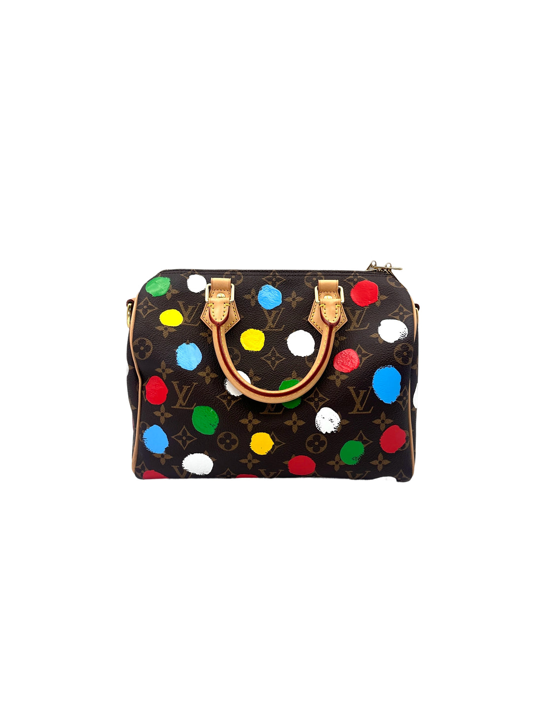 Louis Vuitton x Yayoi Kusama Speedy25 Monogram Printed Dots Handle Bag LV2329