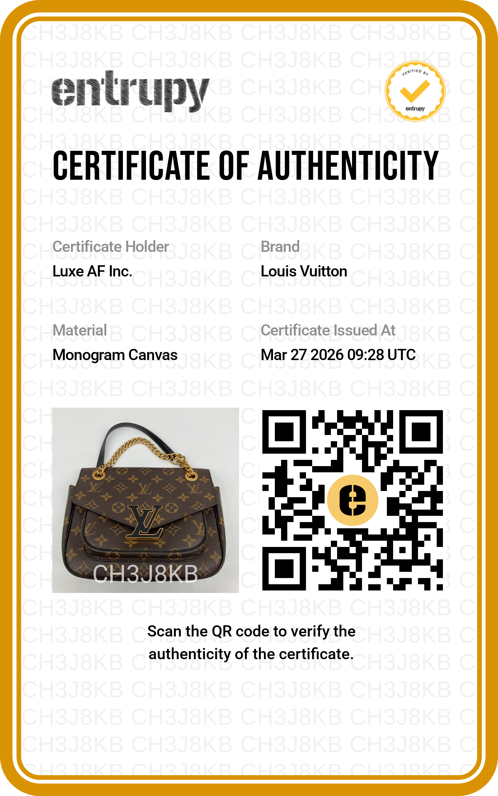 Louis Vuitton Passy Monogram Canvas Chain Bag LV2337