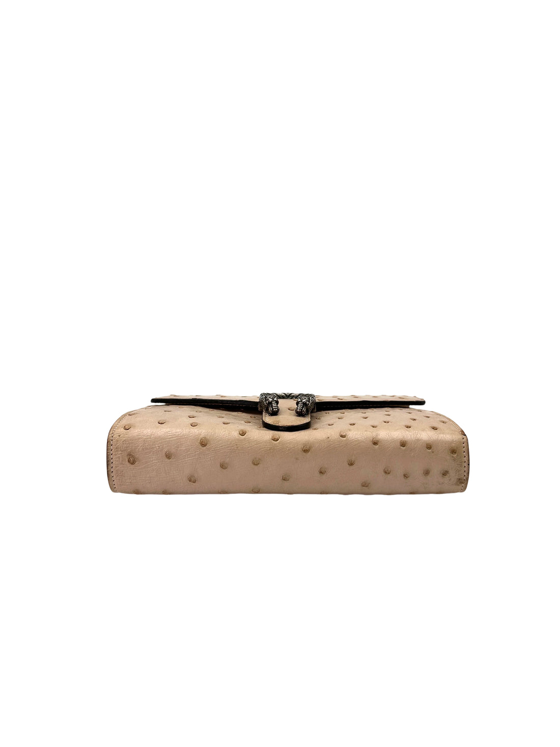 Gucci Dionysus Beige Ostrich Chain Shoulder Bag GG816