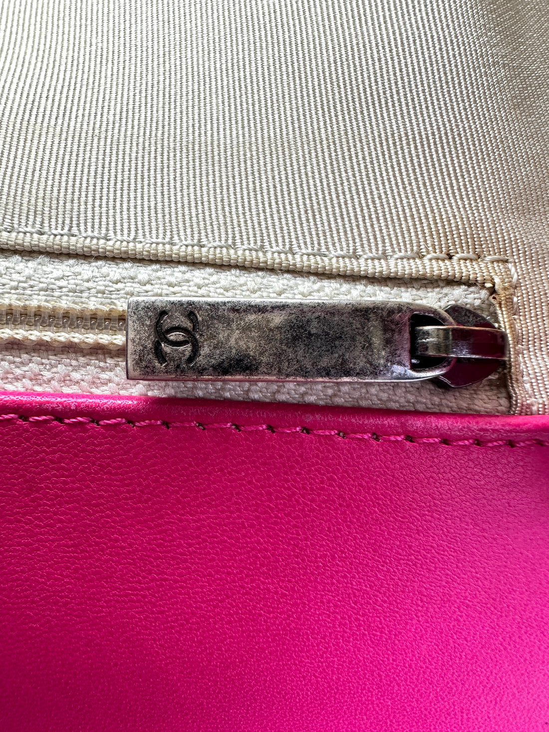 Chanel LeBoy Rose Red Quilted Leather Large Size Flap Bag With Aged Silver Buckle(19***11) CC1643