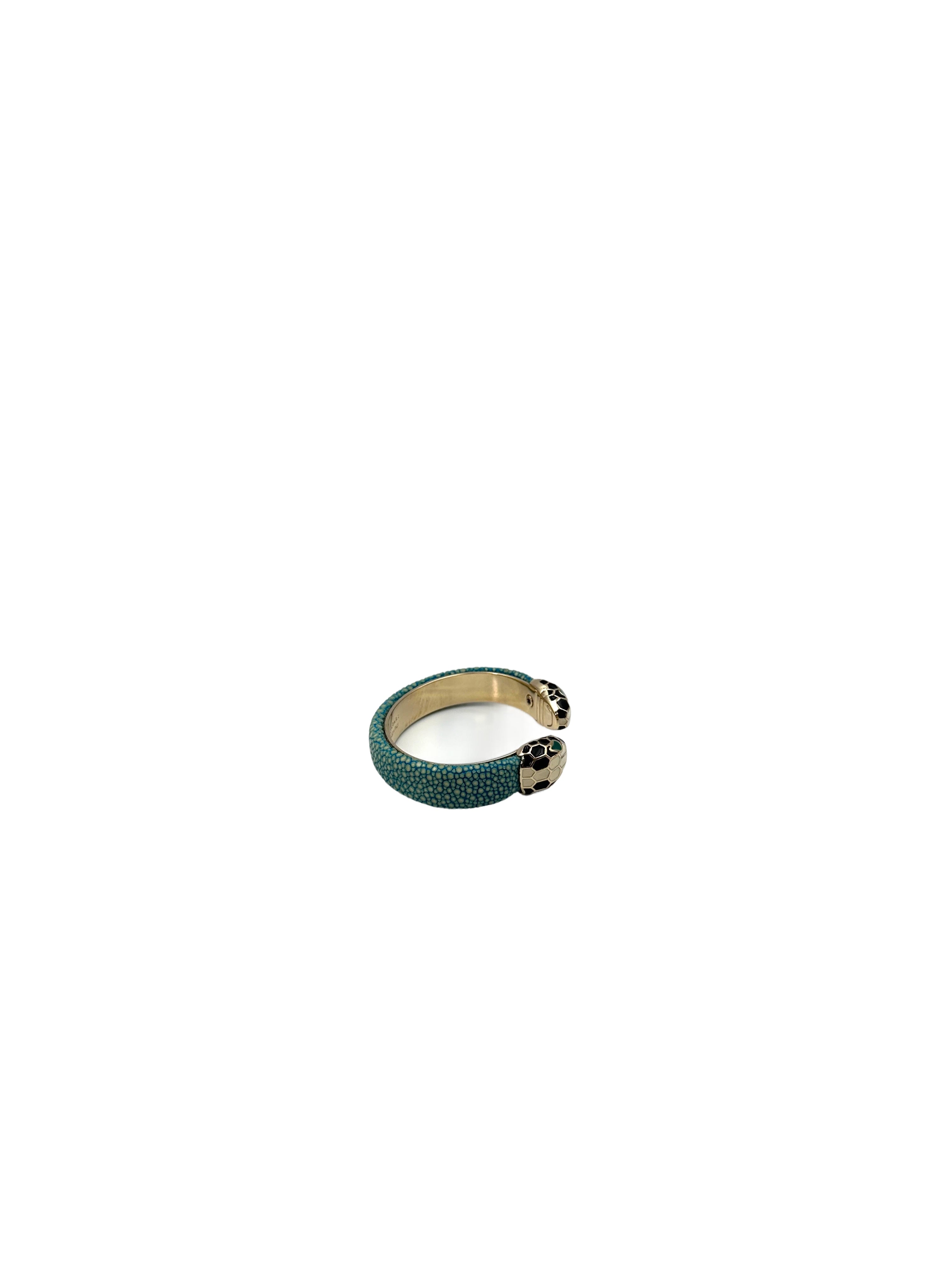 Bvlgari Serpenti Forever Green Double Snakehead Bracelet IRIS116