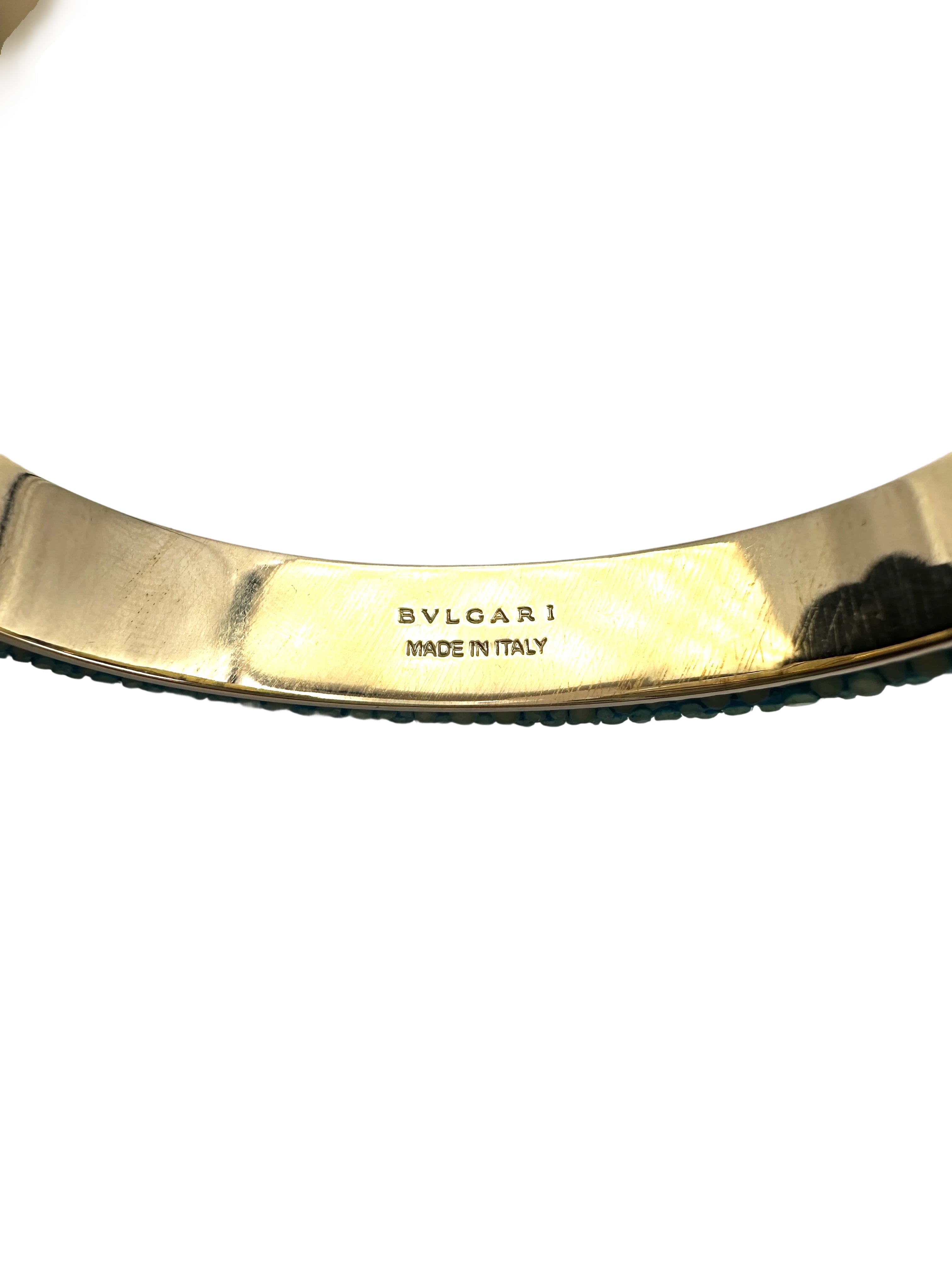 Bvlgari Serpenti Forever Green Double Snakehead Bracelet IRIS116