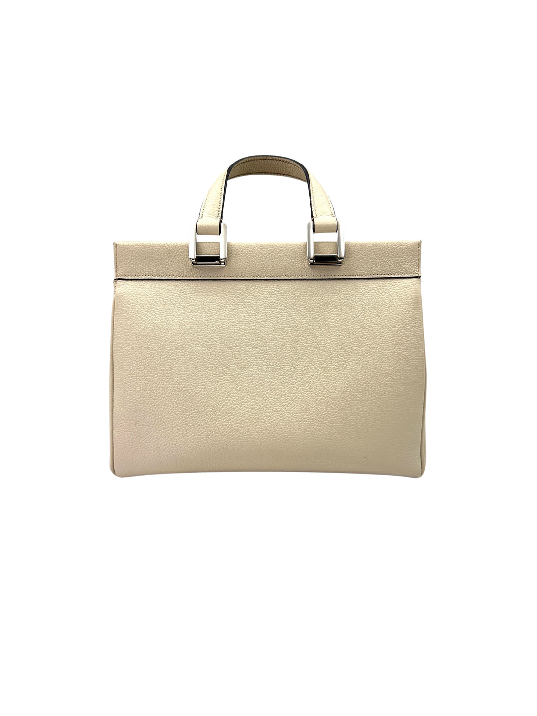 Gucci Zumi White Leather Small Size Top Handle Bag GG817