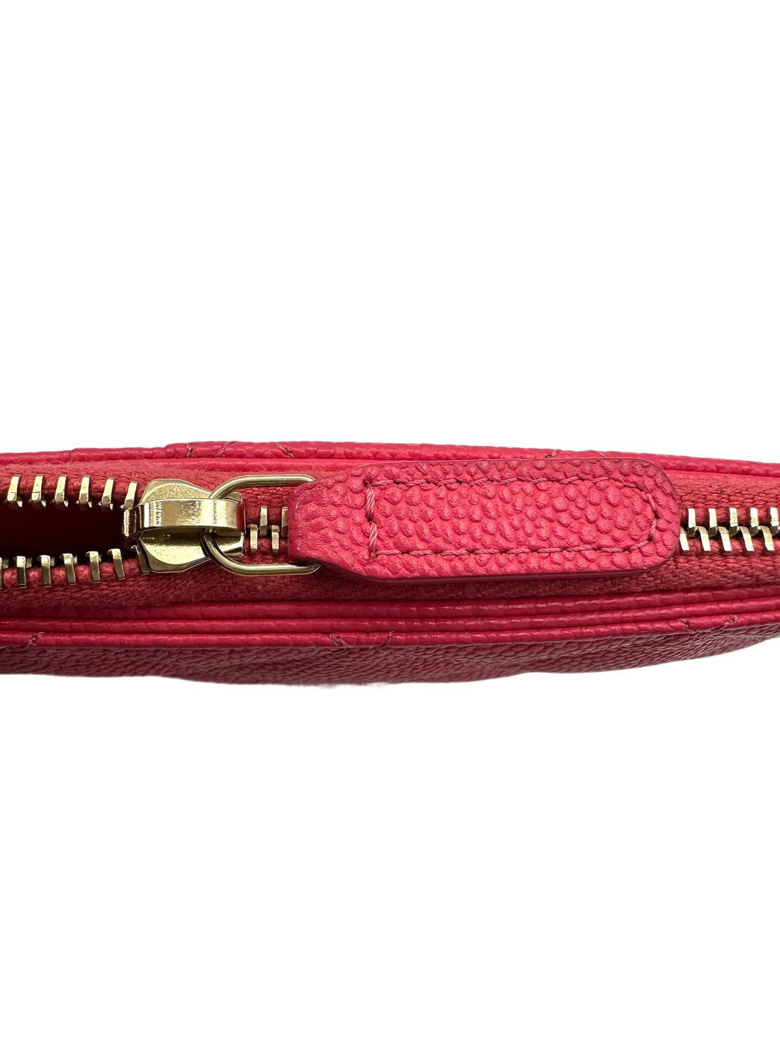 Chanel Classic Pink Quilted Leather Flap Zip Wallet(C8***LL) CC1645