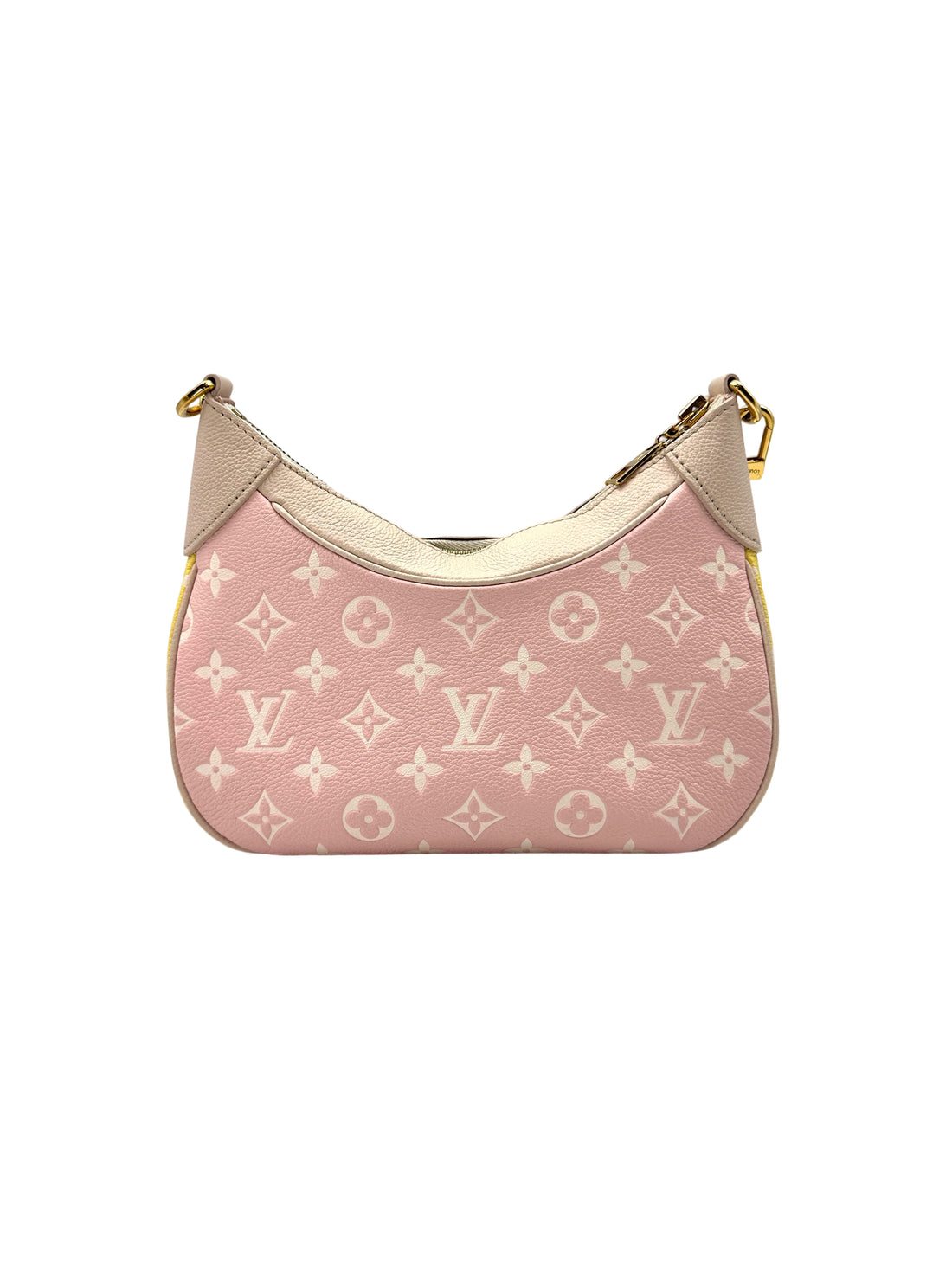 Louis Vuitton Bagatelle Pink/White Bicolor Monogram Empreinte Giant Leather Shoulder Bag LV2341