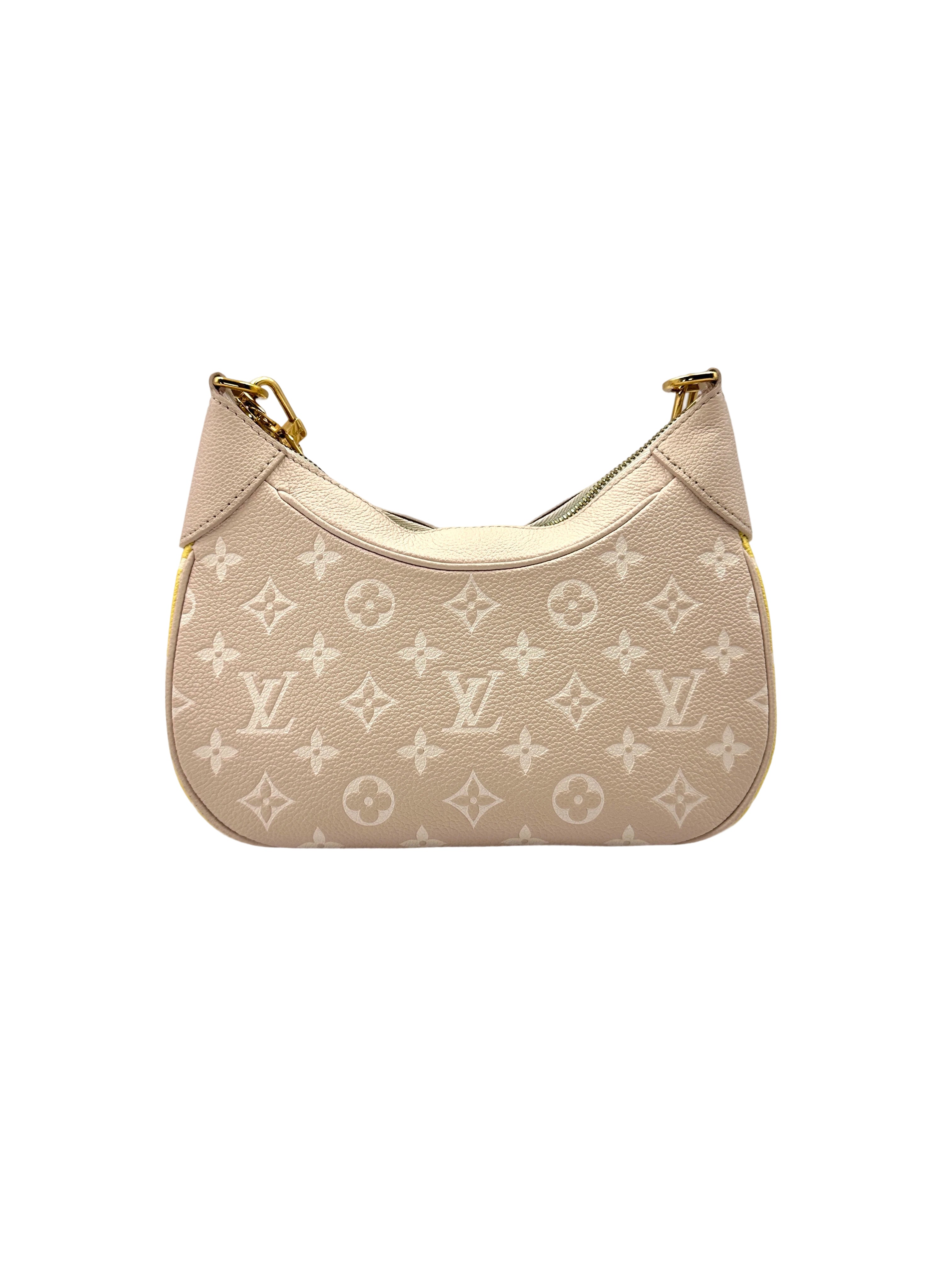 Louis Vuitton Bagatelle Pink/White Bicolor Monogram Empreinte Giant Leather Shoulder Bag LV2341
