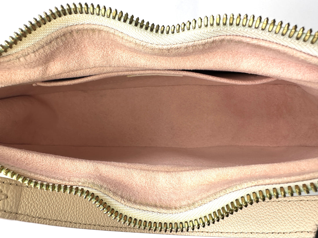 Louis Vuitton Bagatelle Pink/White Bicolor Monogram Empreinte Giant Leather Shoulder Bag LV2341