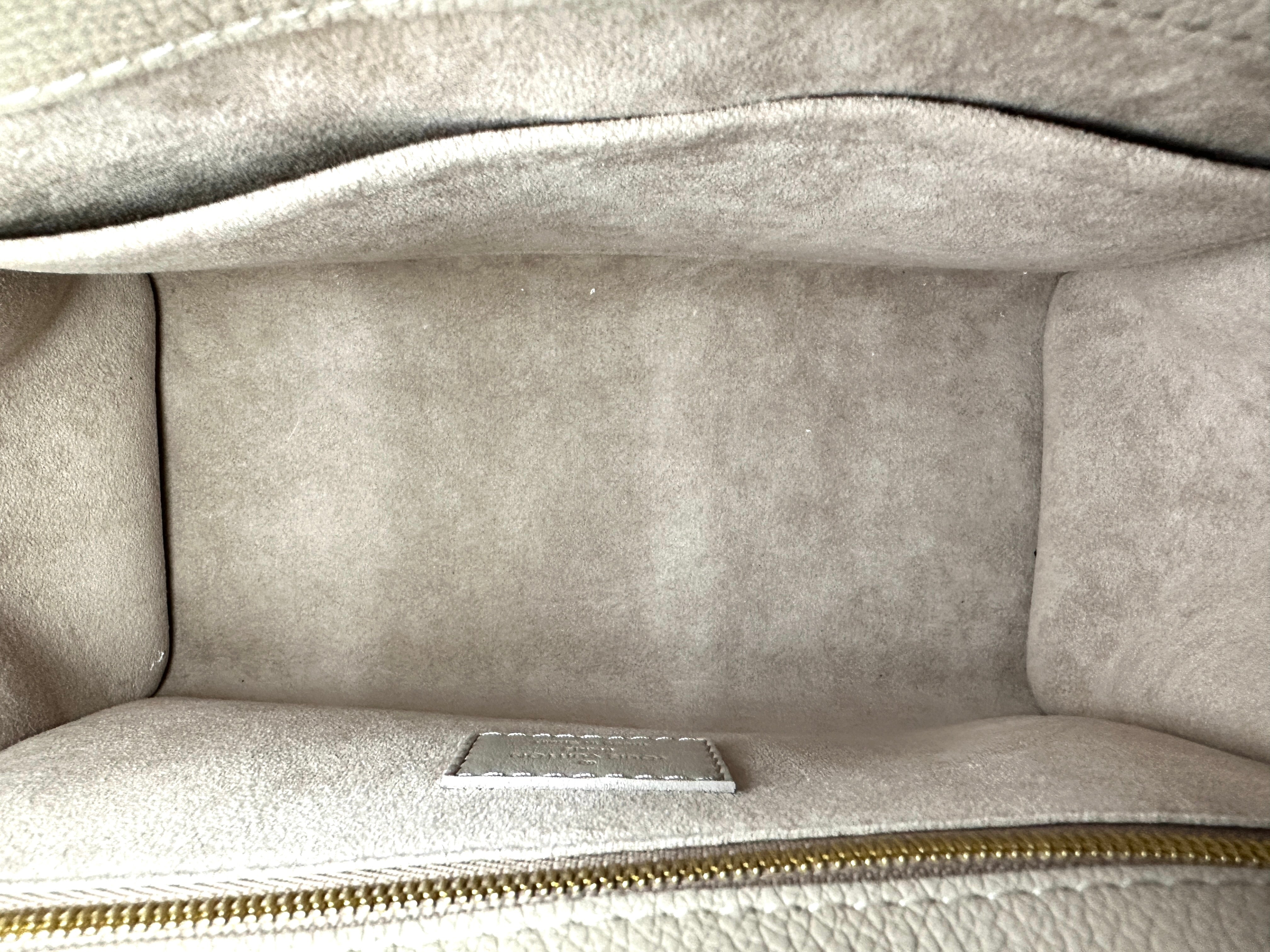 Louis Vuitton On My Side Grey Leather Tote Handle Bag LV2342