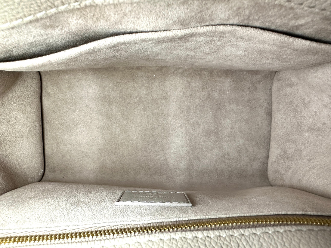 Louis Vuitton On My Side Grey Leather Tote Handle Bag LV2342