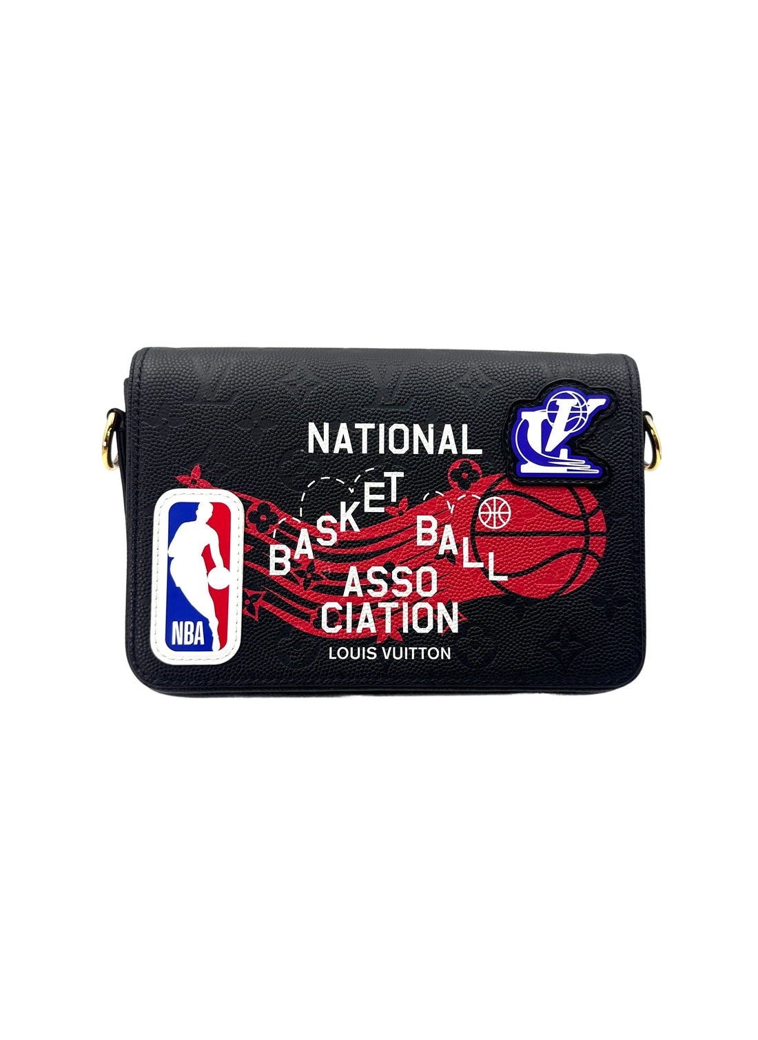 Louis Vuitton x NBA Black Monogram Empreinte Studio Messenger Bag LV2344