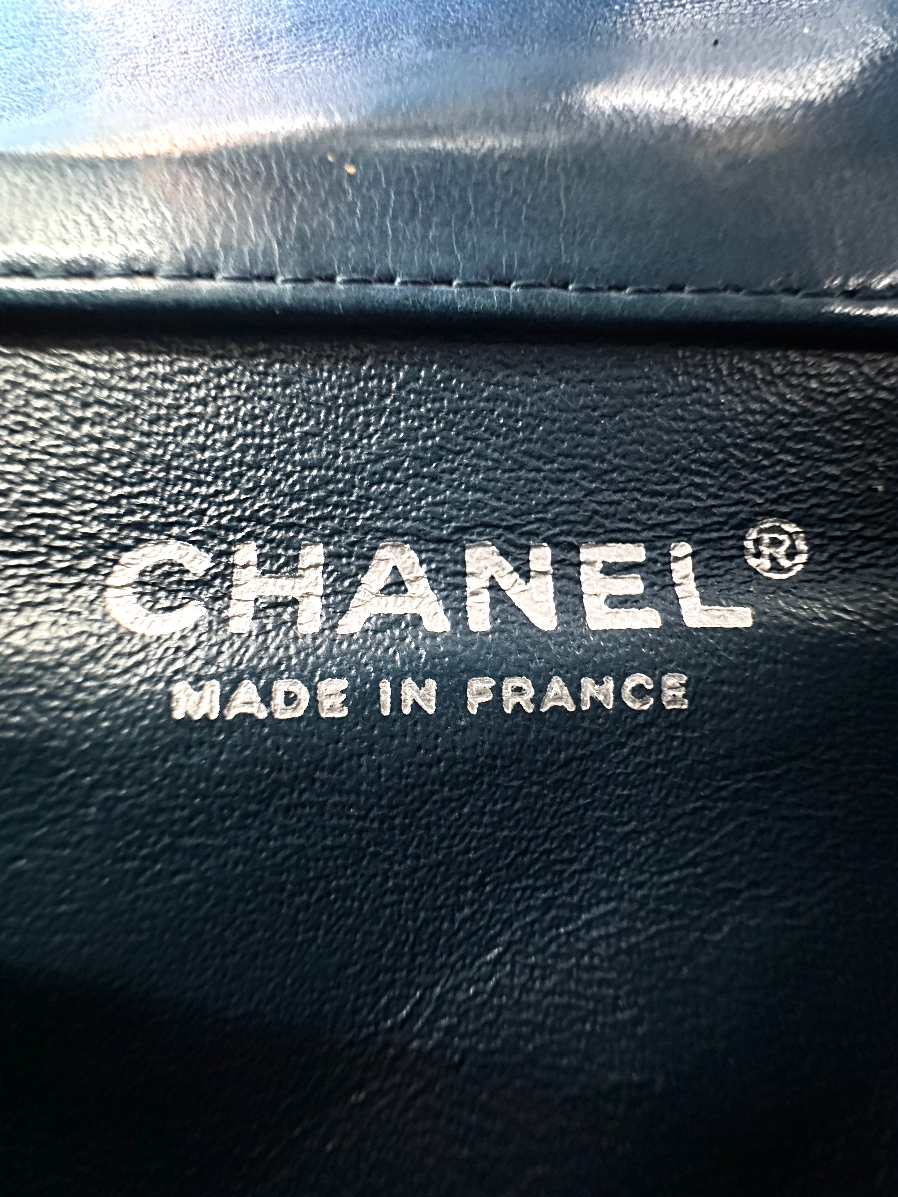 Chanel Classic Flap Green Quilted Patent Leather Mini Square Shoulder Bag(15***37) IRIS117