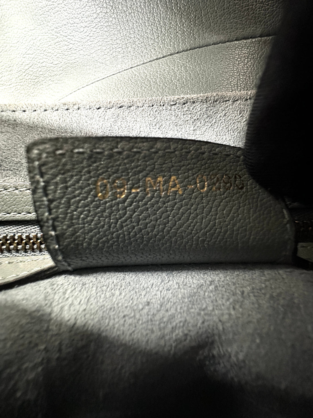 Christian Dior Blue Leather Medium Size Saddle Bag DR630