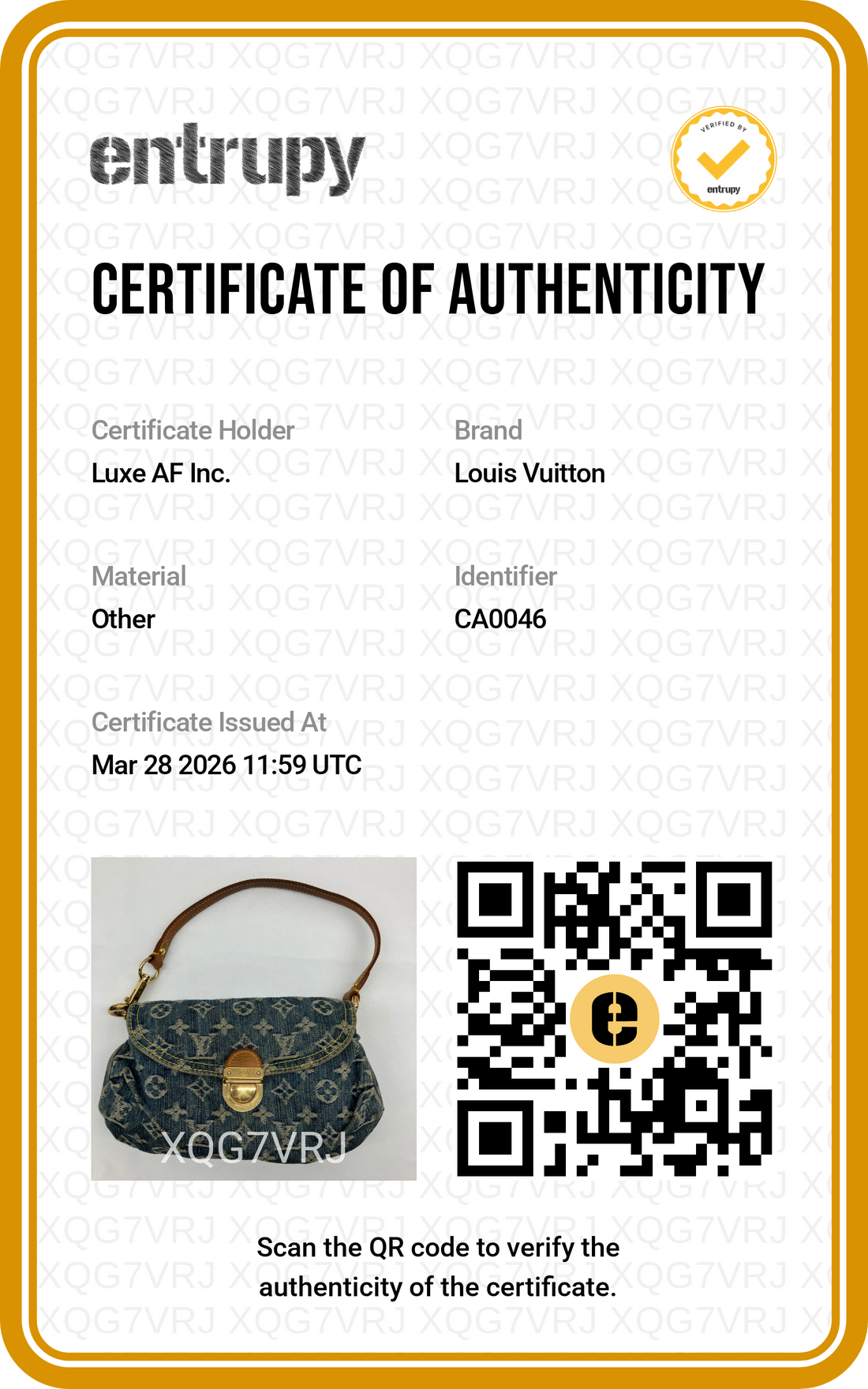Louis Vuitton Blue Monogram Denim Pleaty Shoulder Bag LV2371