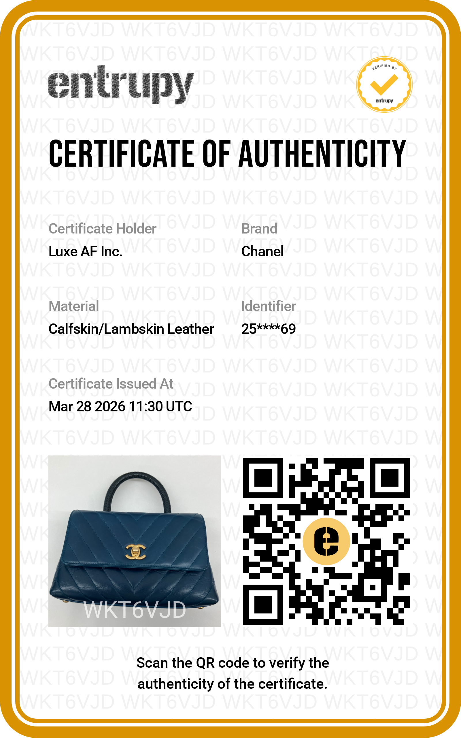Chanel CoCo Handle Navy Chevron Quilted Calfskin Small Size Lizard Handle Bag(25***69) IRIS120