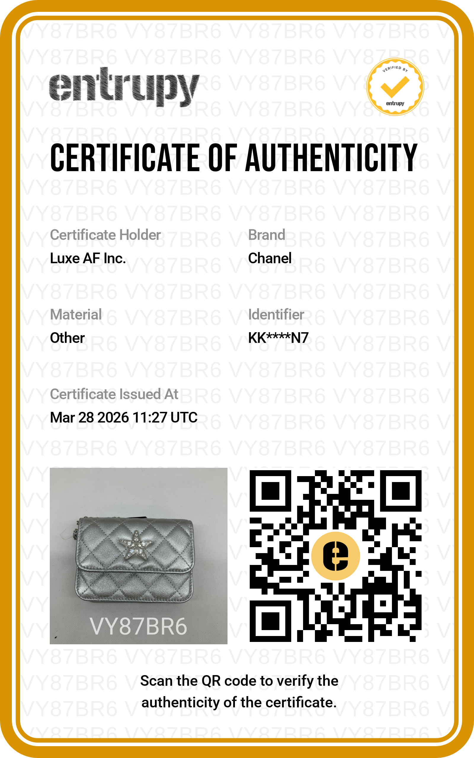 Chanel 24C Silver Quilted Star Crystal CC Mini Flap Bag(KK***N7) IRIS119