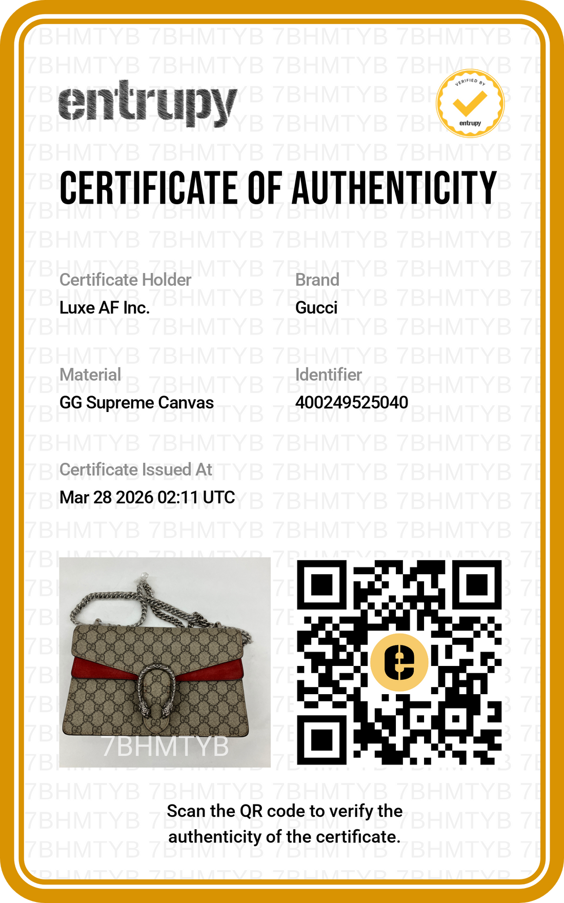 Gucci Dionysus GG Supreme Canvas Shoulder Bag With Red Trim GG818