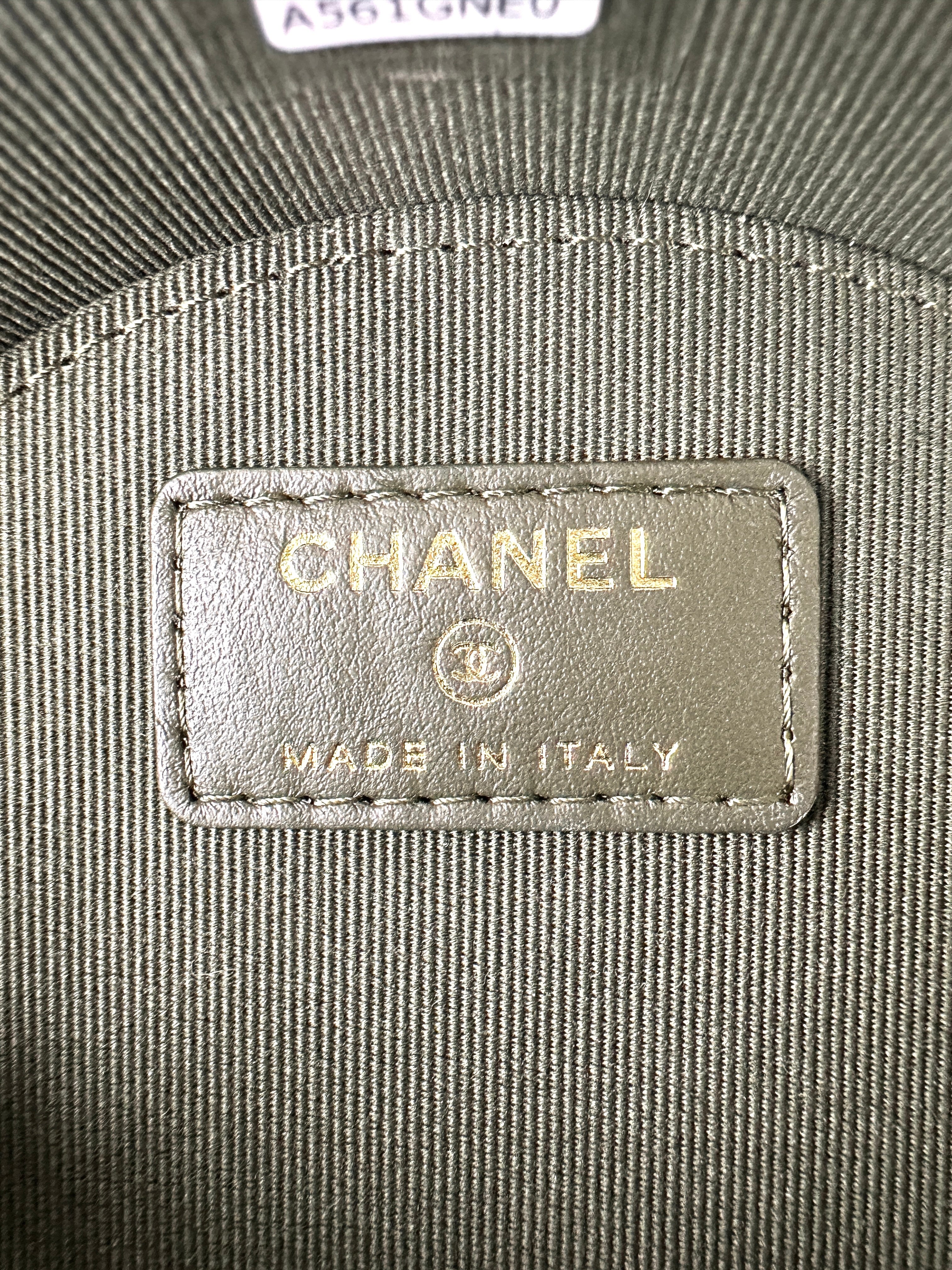 Chanel Green Quilted Leather Round Chain Shoulder Bag(A5***E0) CC1648