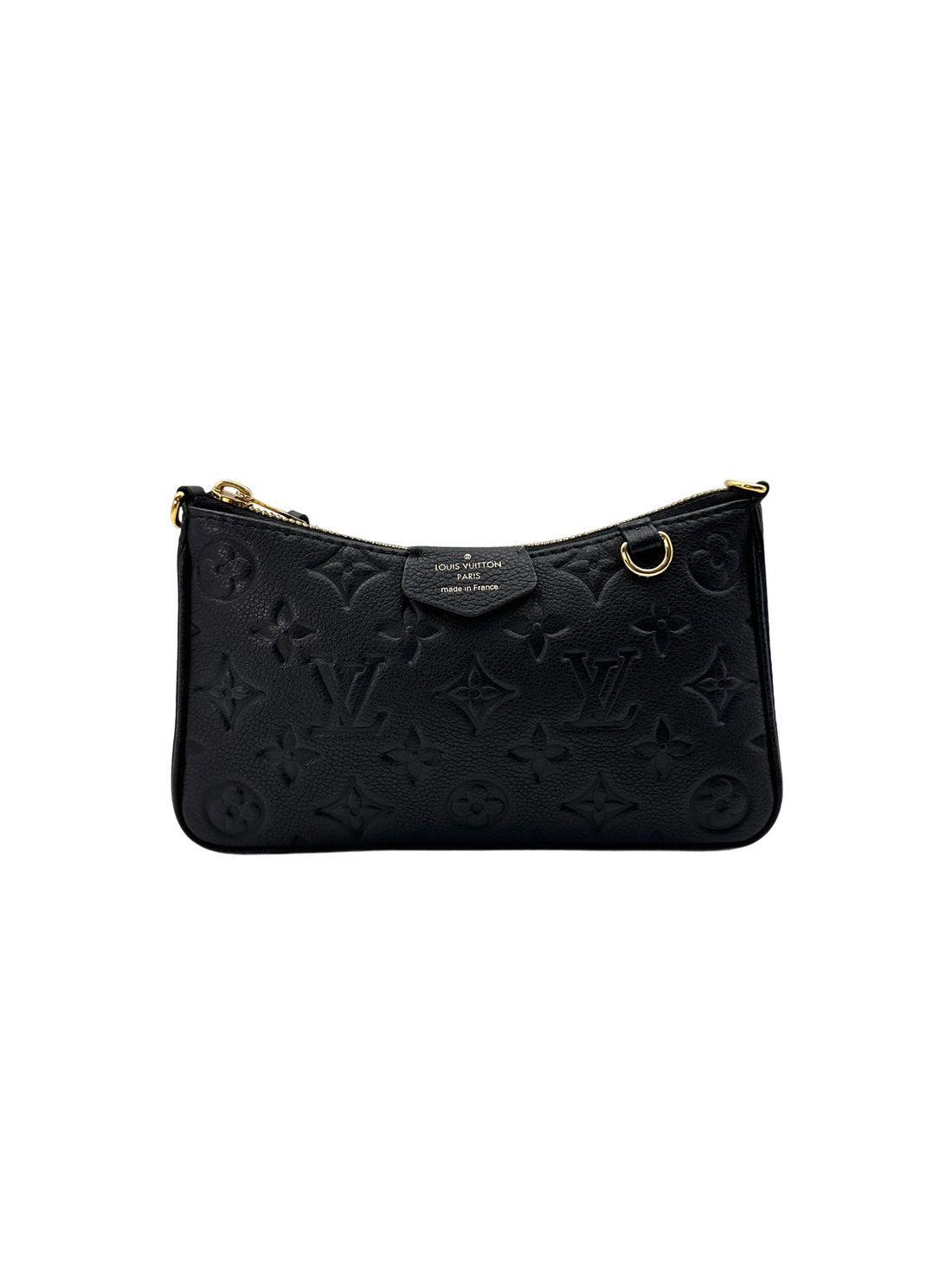 Louis Vuitton Easy Pouch On Strap Black Monogram Empreinte Leather Pouch LV2346