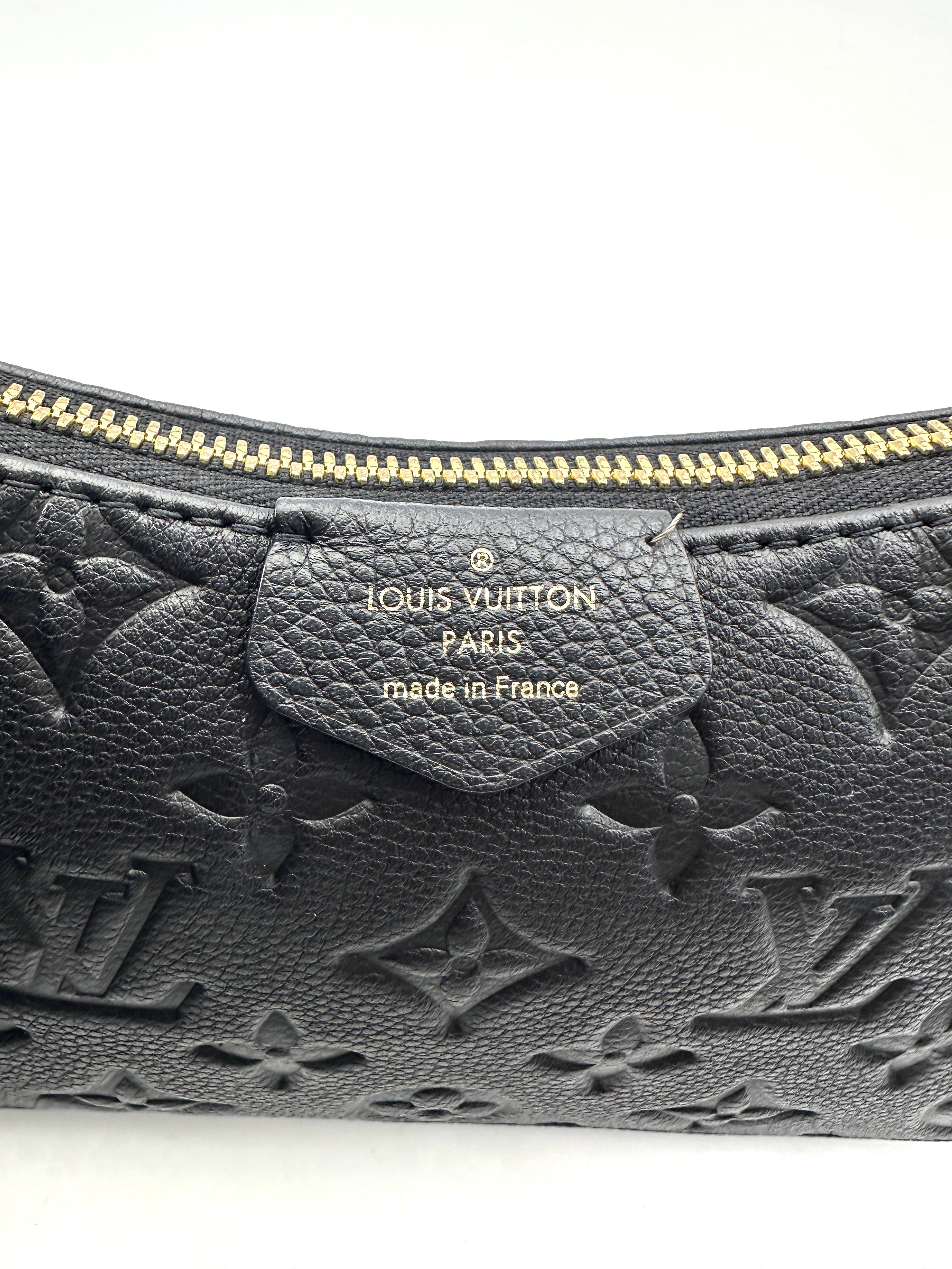 Louis Vuitton Easy Pouch On Strap Black Monogram Empreinte Leather Pouch LV2346