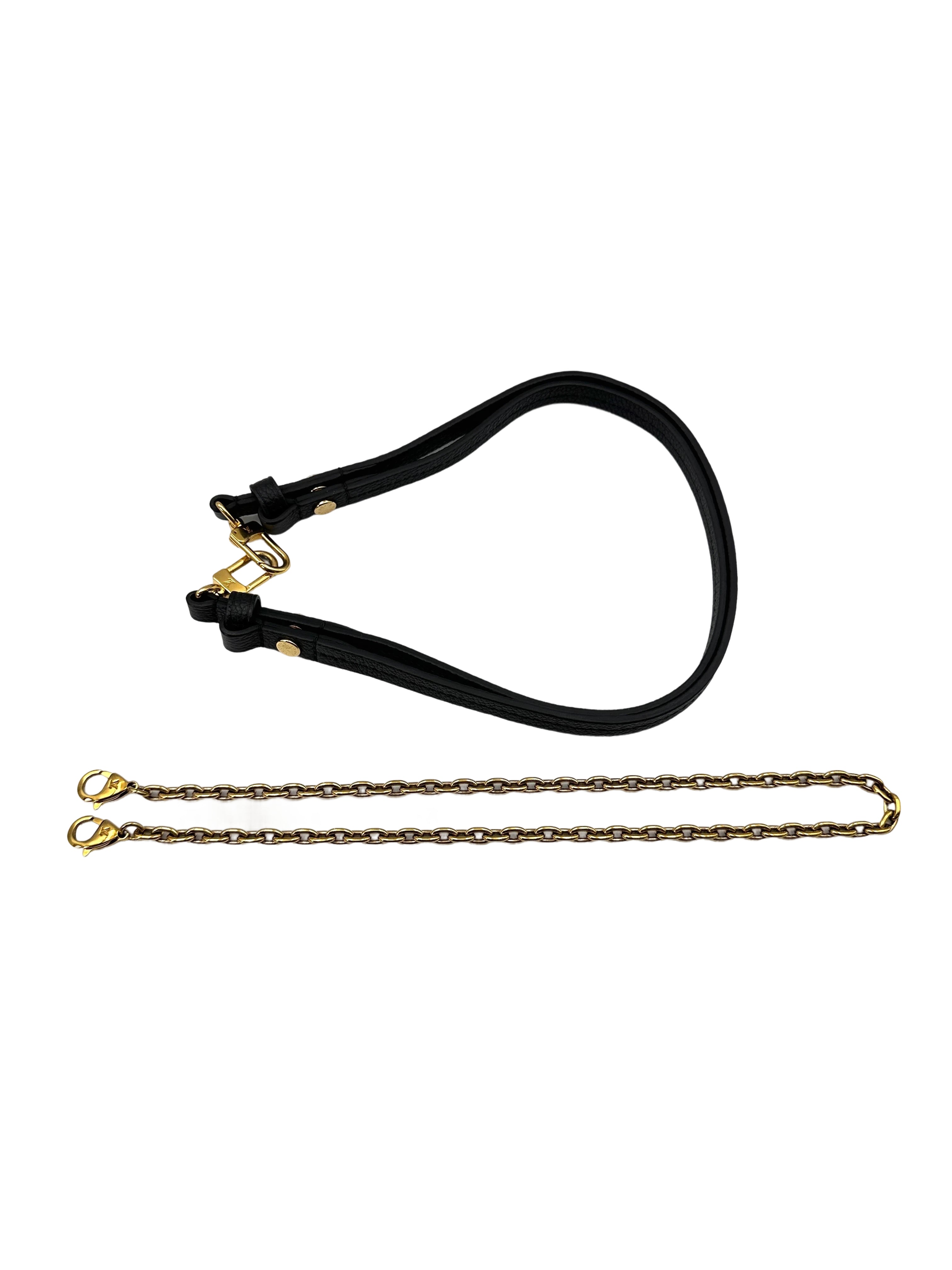 Louis Vuitton Easy Pouch On Strap Black Monogram Empreinte Leather Pouch LV2346