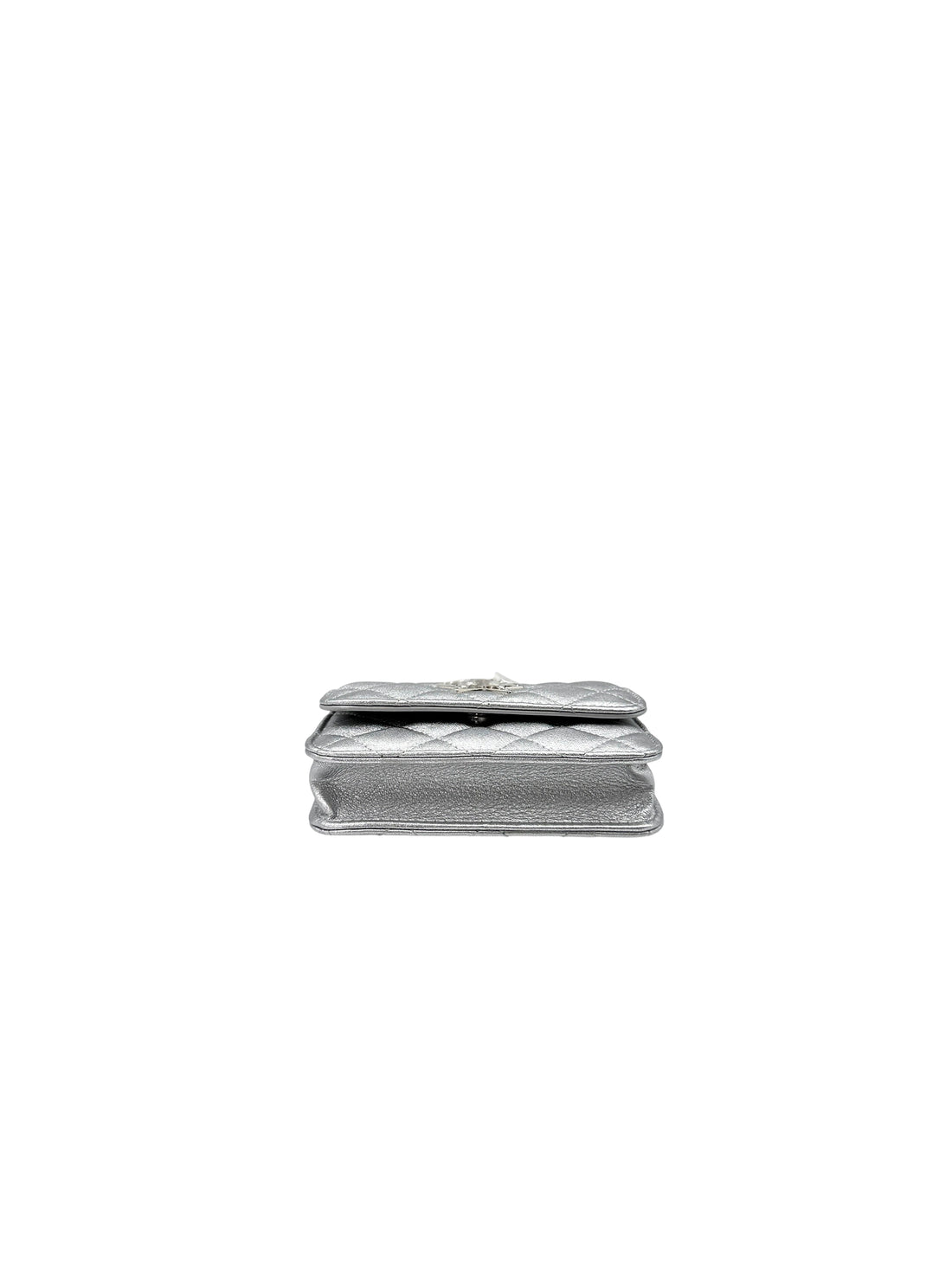 Chanel 24C Silver Quilted Star Crystal CC Mini Flap Bag(KK***N7) IRIS119