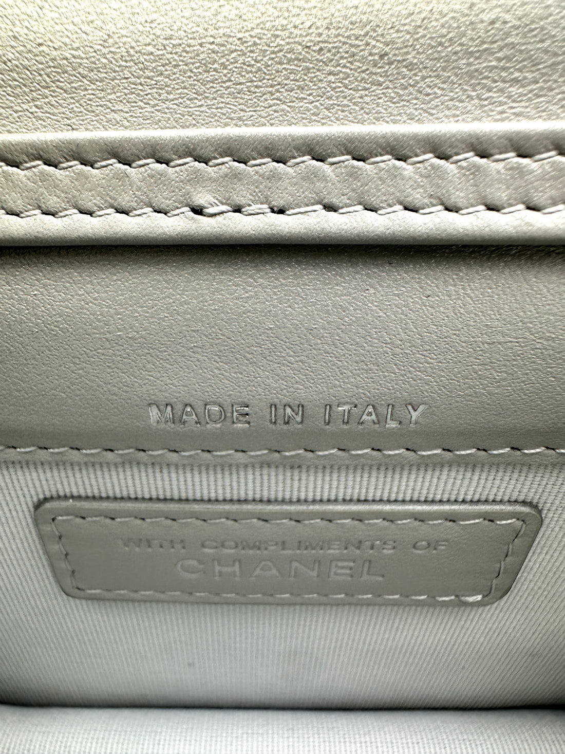 Chanel 24C Silver Quilted Star Crystal CC Mini Flap Bag(KK***N7) IRIS119