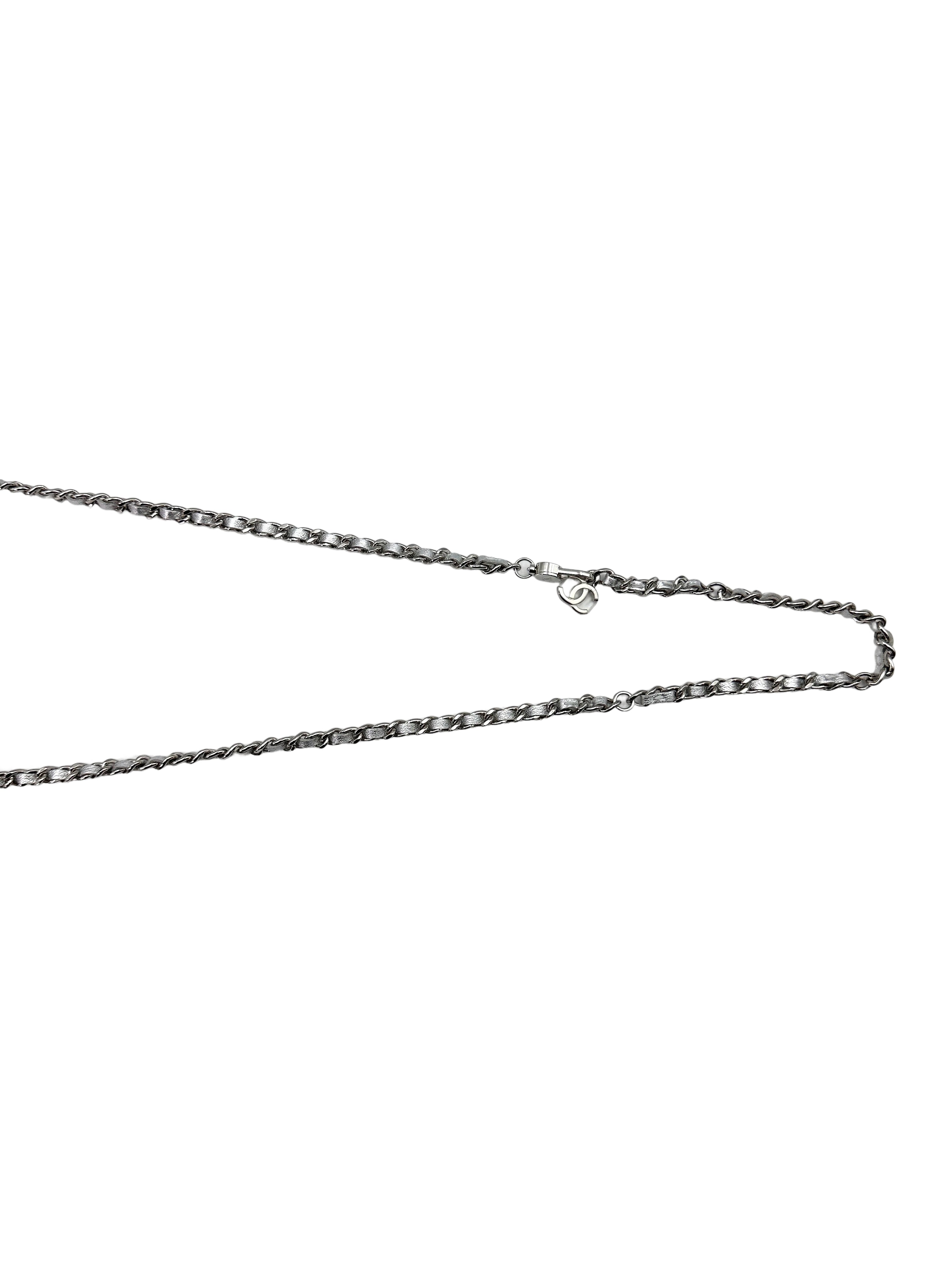 Chanel 24C Silver Quilted Star Crystal CC Mini Flap Bag(KK***N7) IRIS119