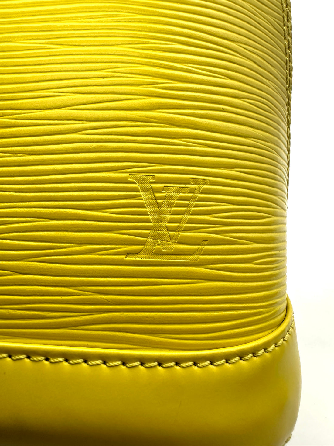 Louis Vuitton Alma BB Yellow Epi Leather Handle Bag LV2348