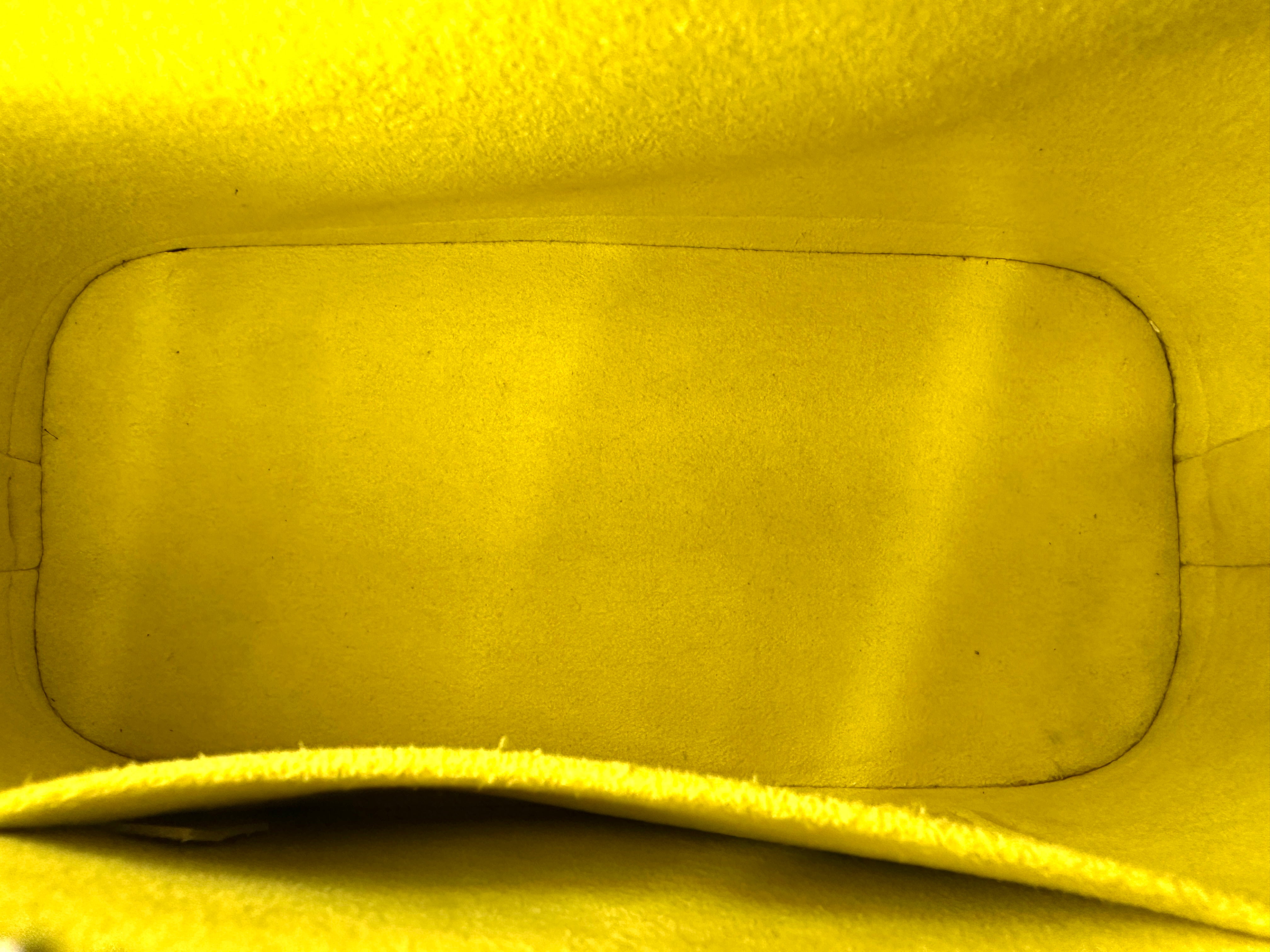 Louis Vuitton Alma BB Yellow Epi Leather Handle Bag LV2348