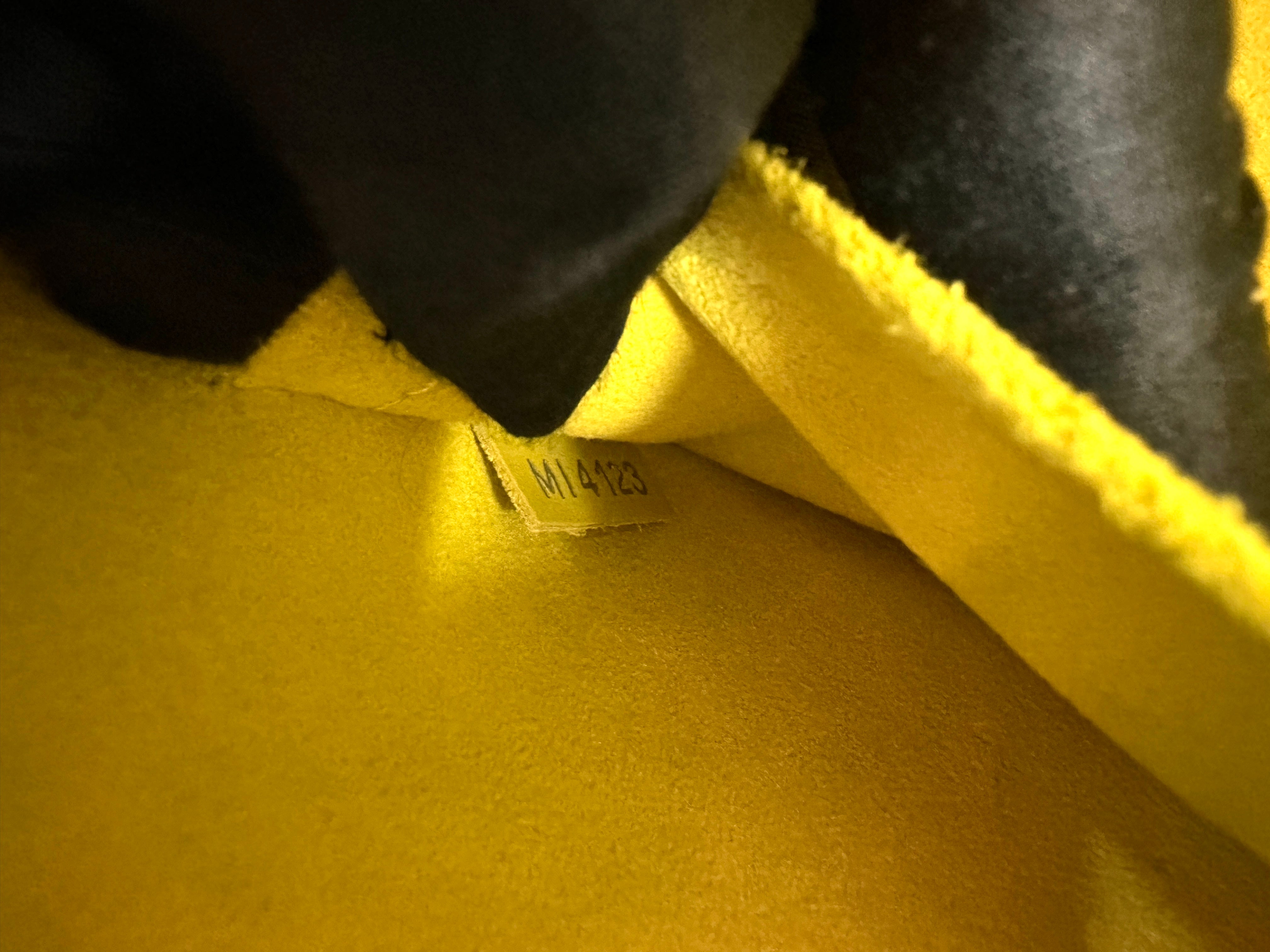 Louis Vuitton Alma BB Yellow Epi Leather Handle Bag LV2348