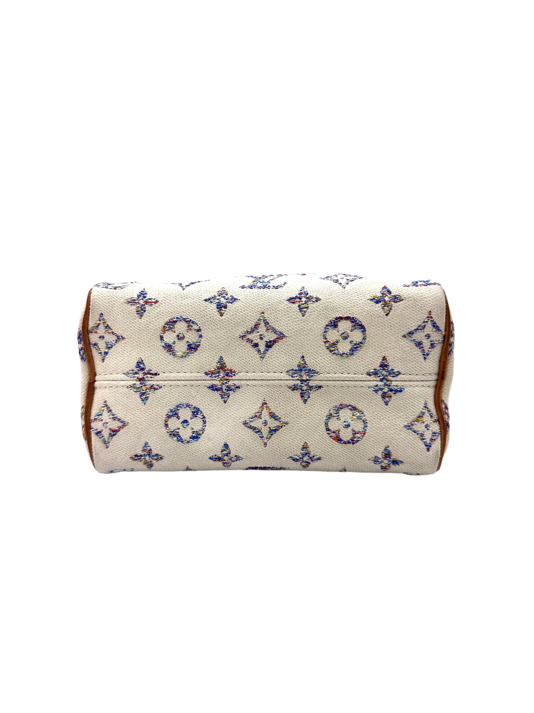 Louis Vuitton Nautical Nano Speedy20 White/Blue Monogram Jacquard Handle Bag LV2350