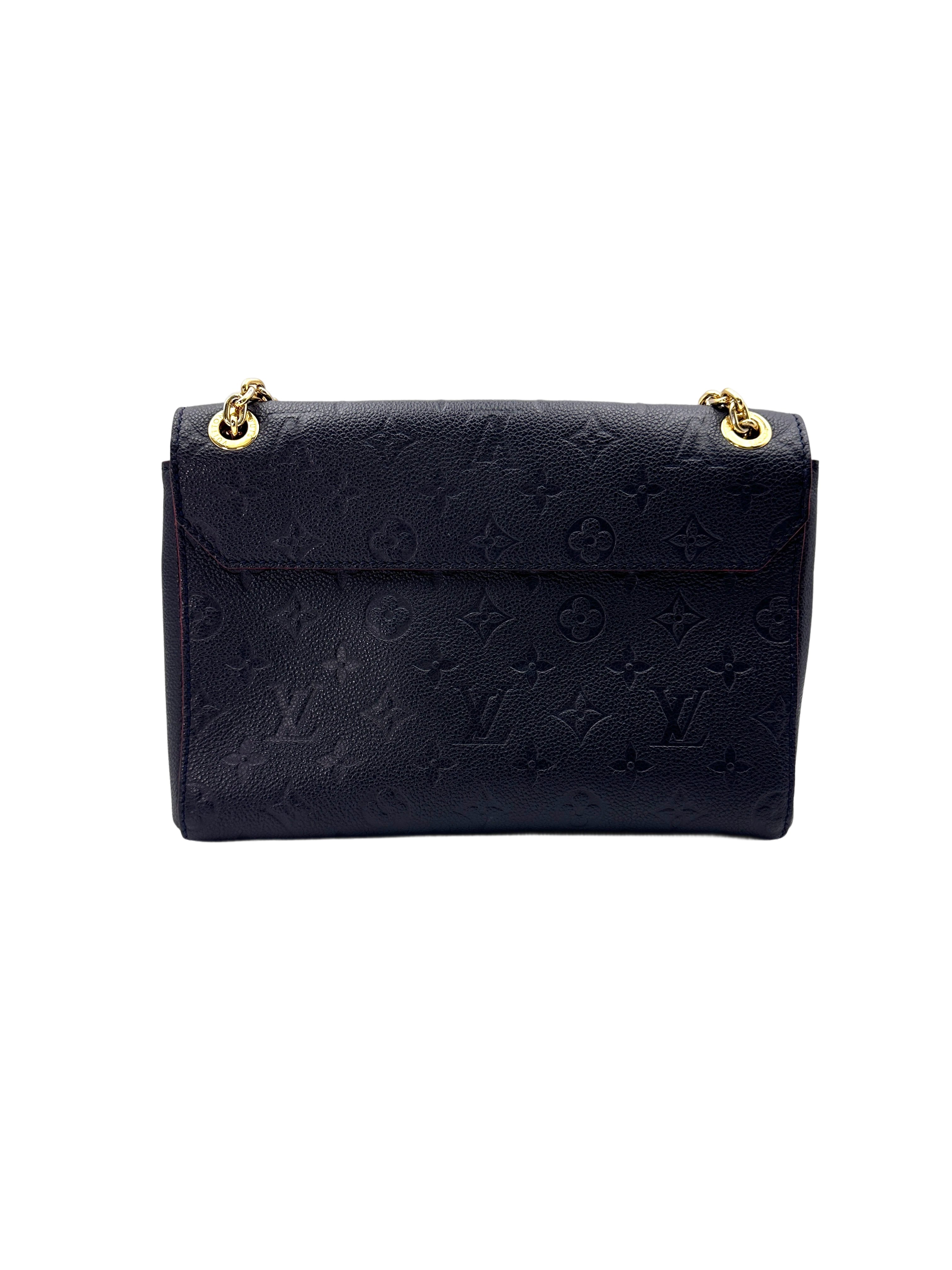 Louis Vuitton Vavin Black Monogram Empreinte Leather Shoulder Bag LV2353