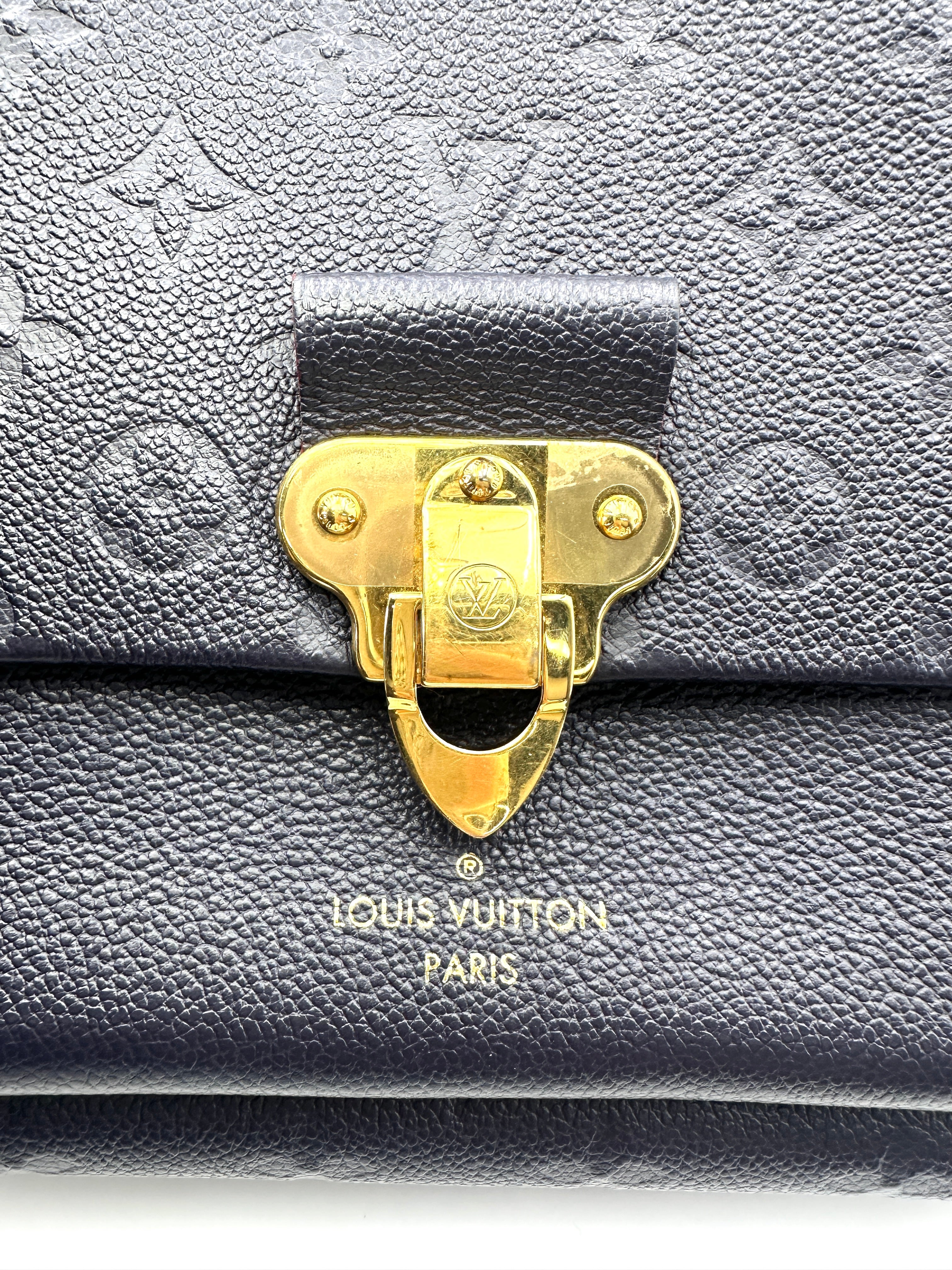 Louis Vuitton Vavin Black Monogram Empreinte Leather Shoulder Bag LV2353