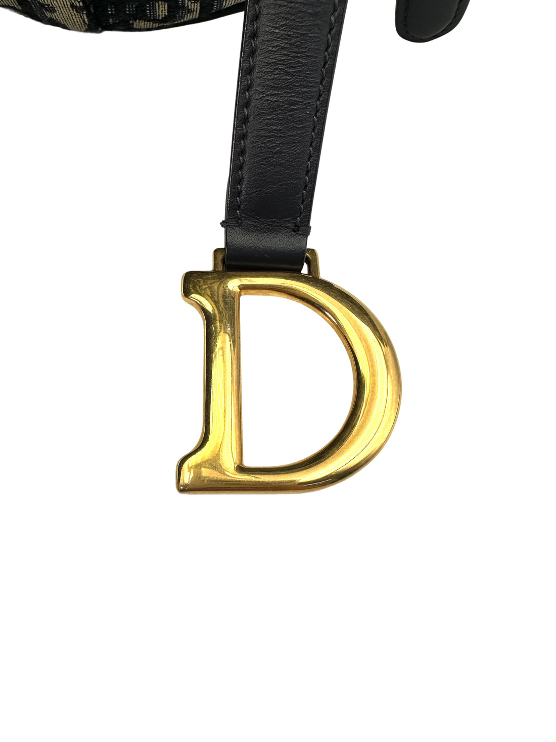 Christian Dior Oblique Black Jacquard Small Size Saddle Bag DR636