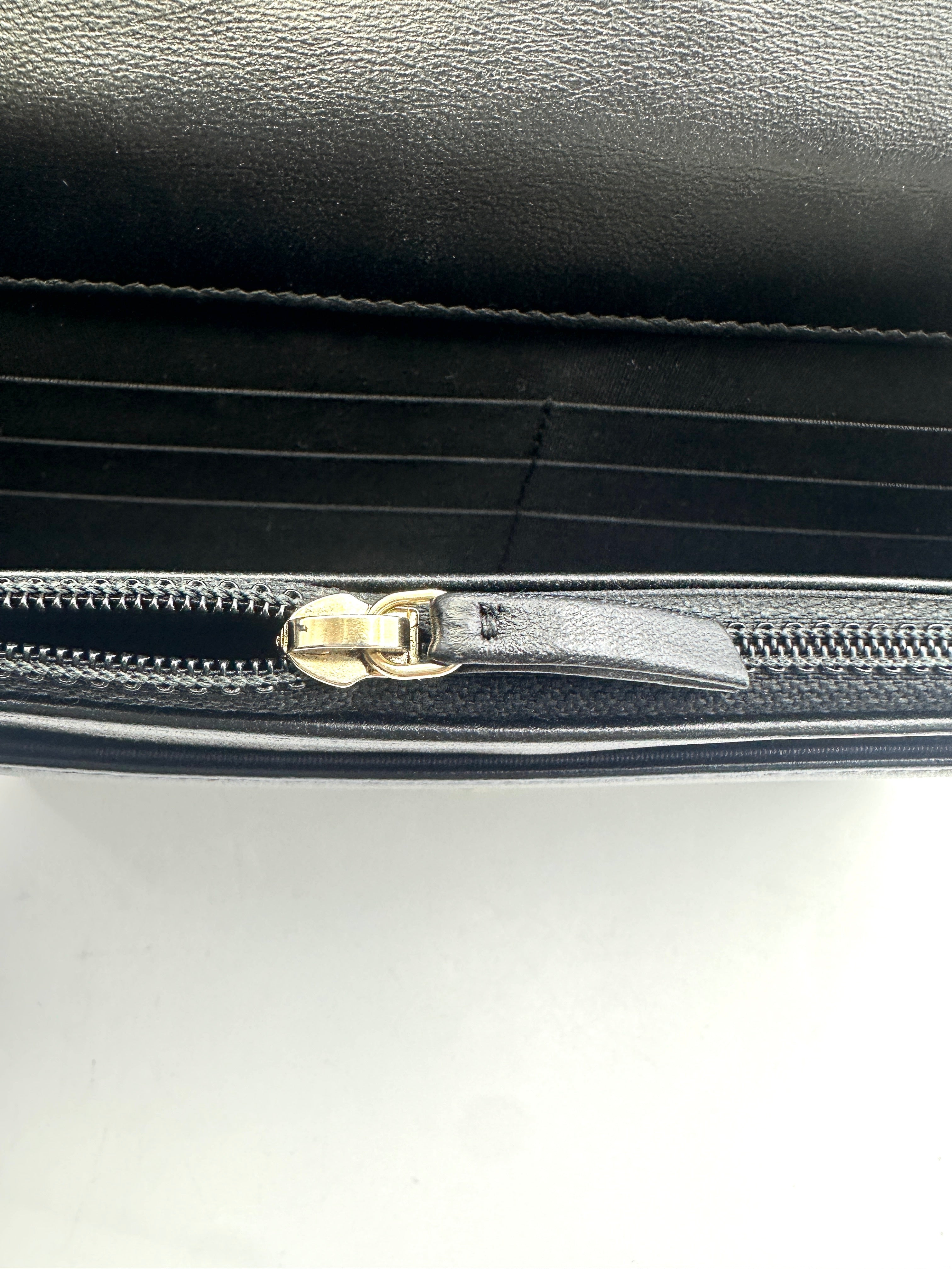 Chanel Black Quilted Lambskin Wallet On Chain With Gold Buckle(24***45) CC1656