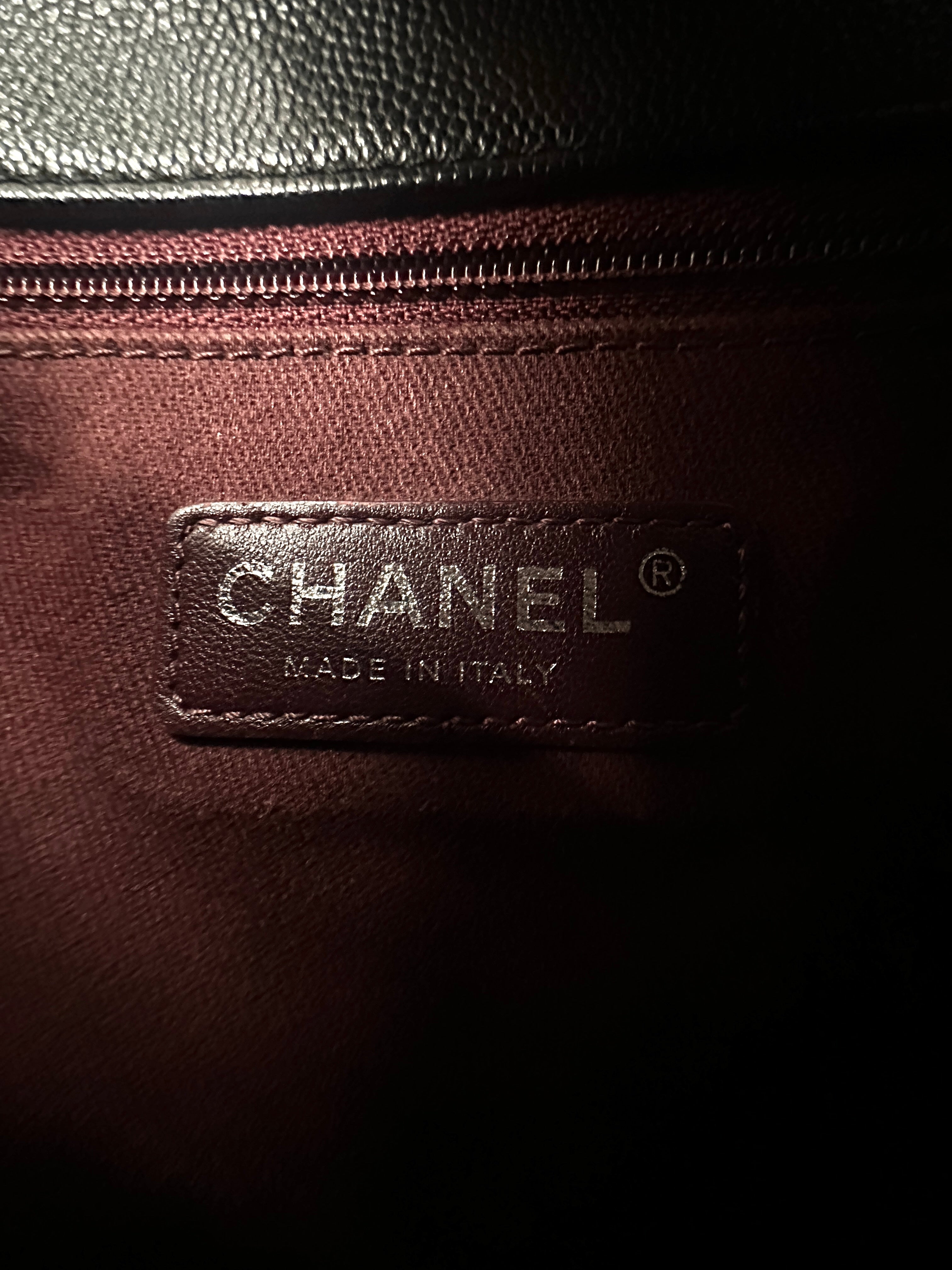 Chanel CoCo Handle Black Quilted Leather Large Size Handle Bag(22***15) IRIS121